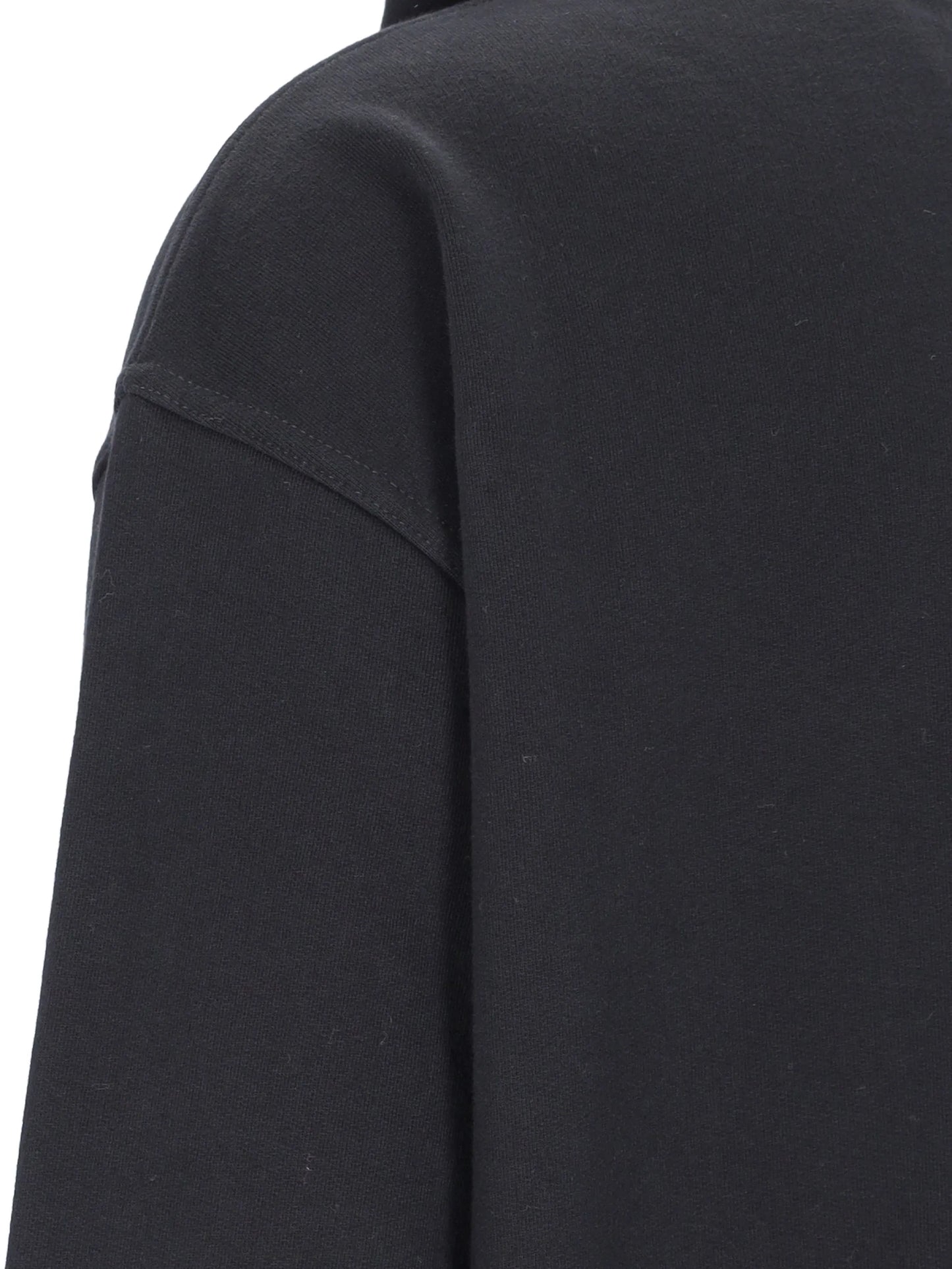 logo-print jersey hoodie