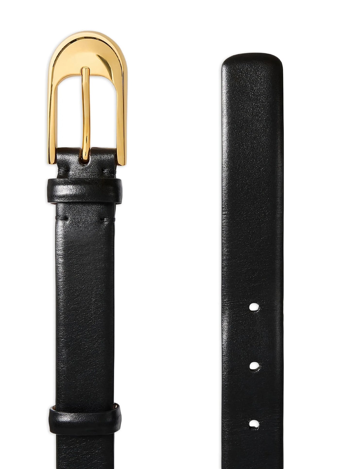 Dome leather belt