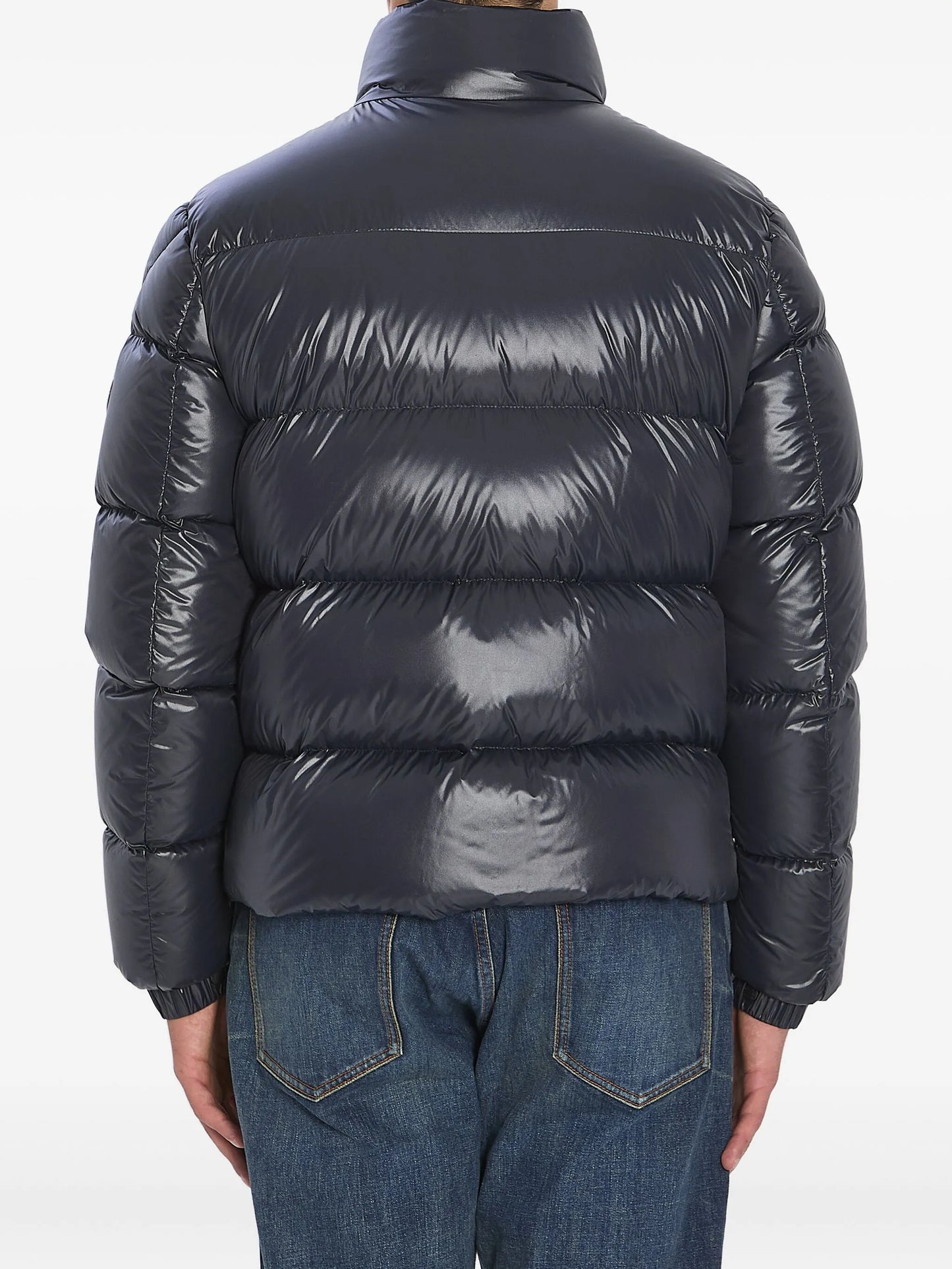 buttoned-up padded jacket