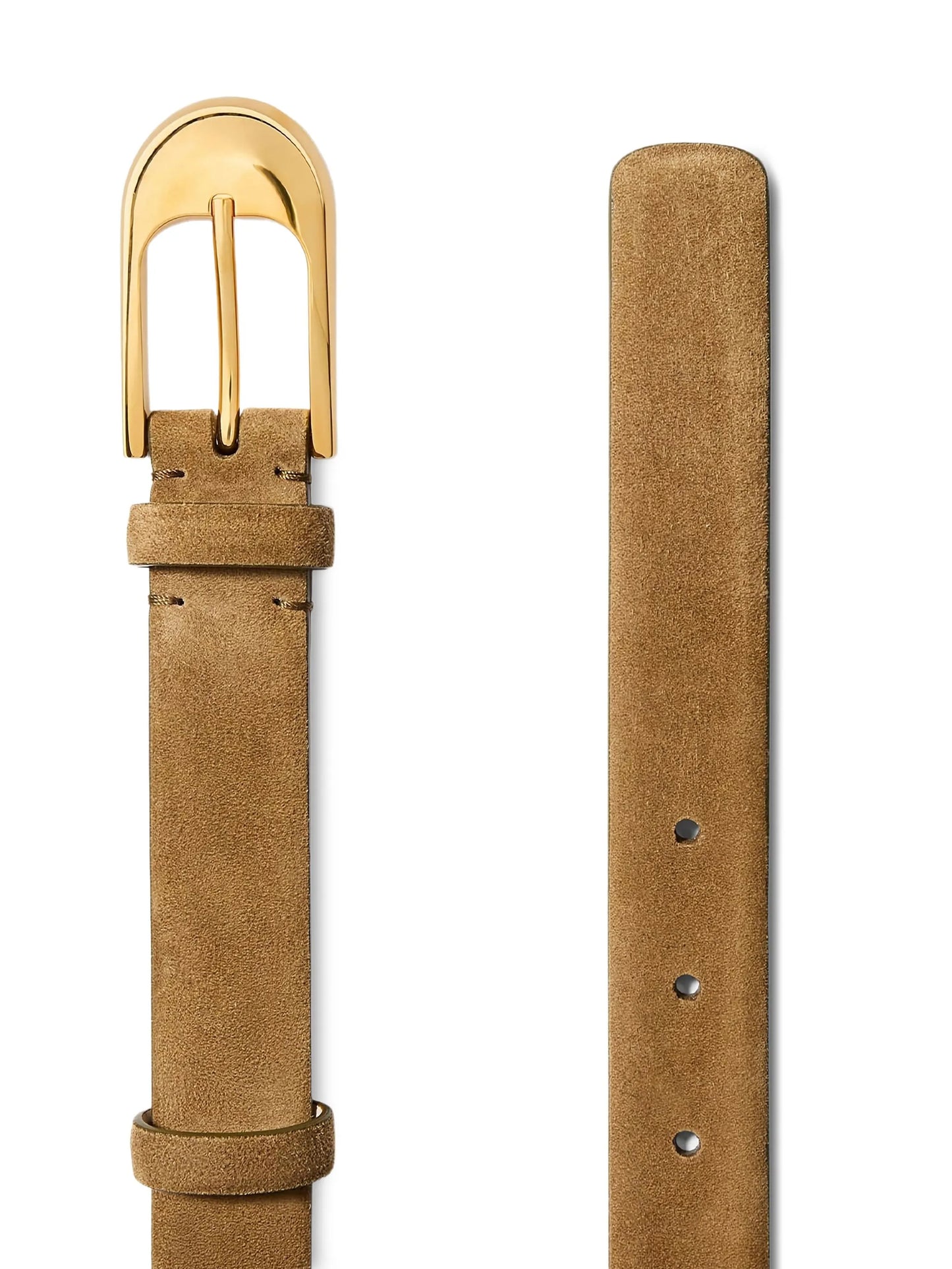 Dome leather belt