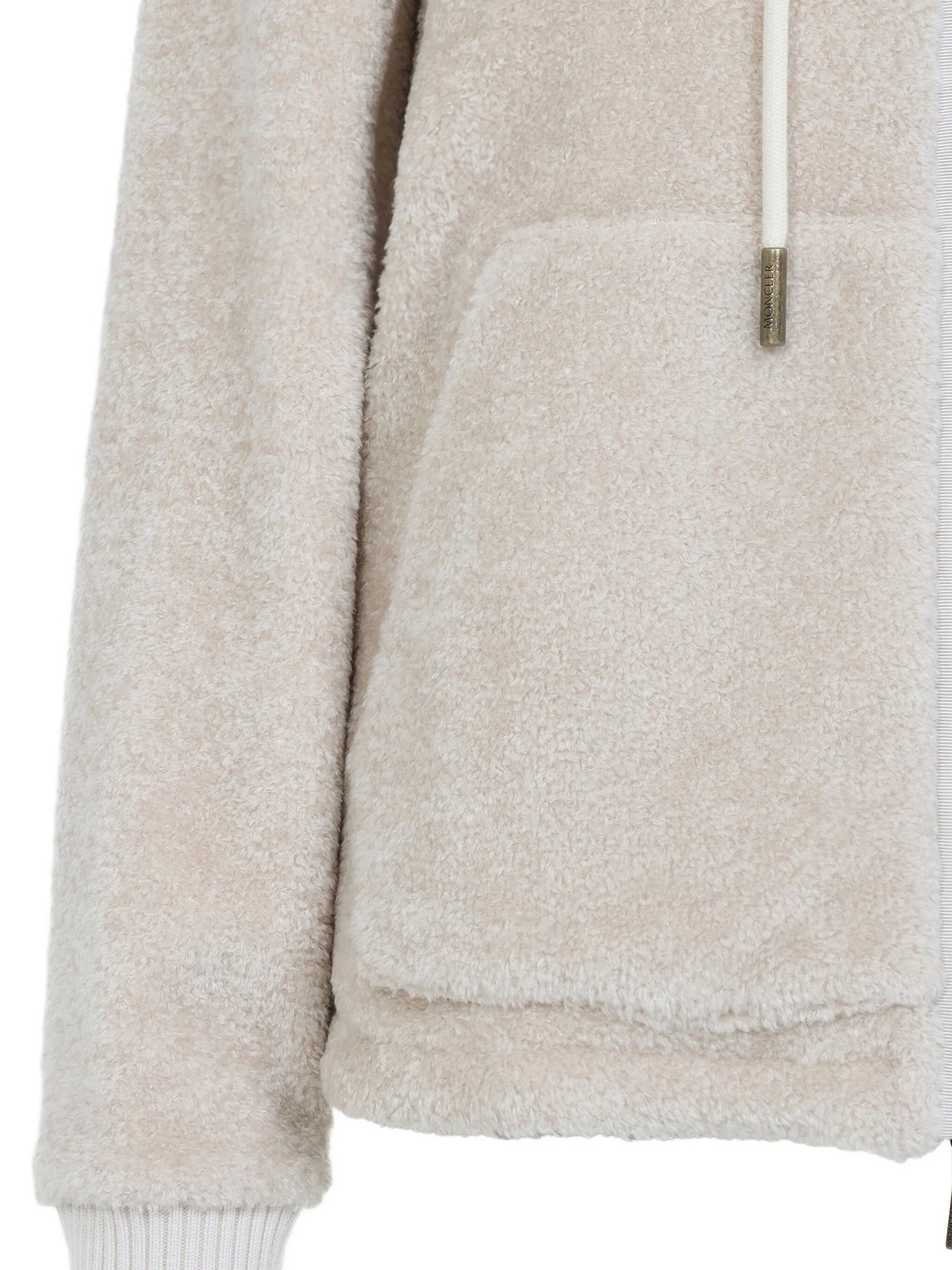 zip-up fleece hooded jacket