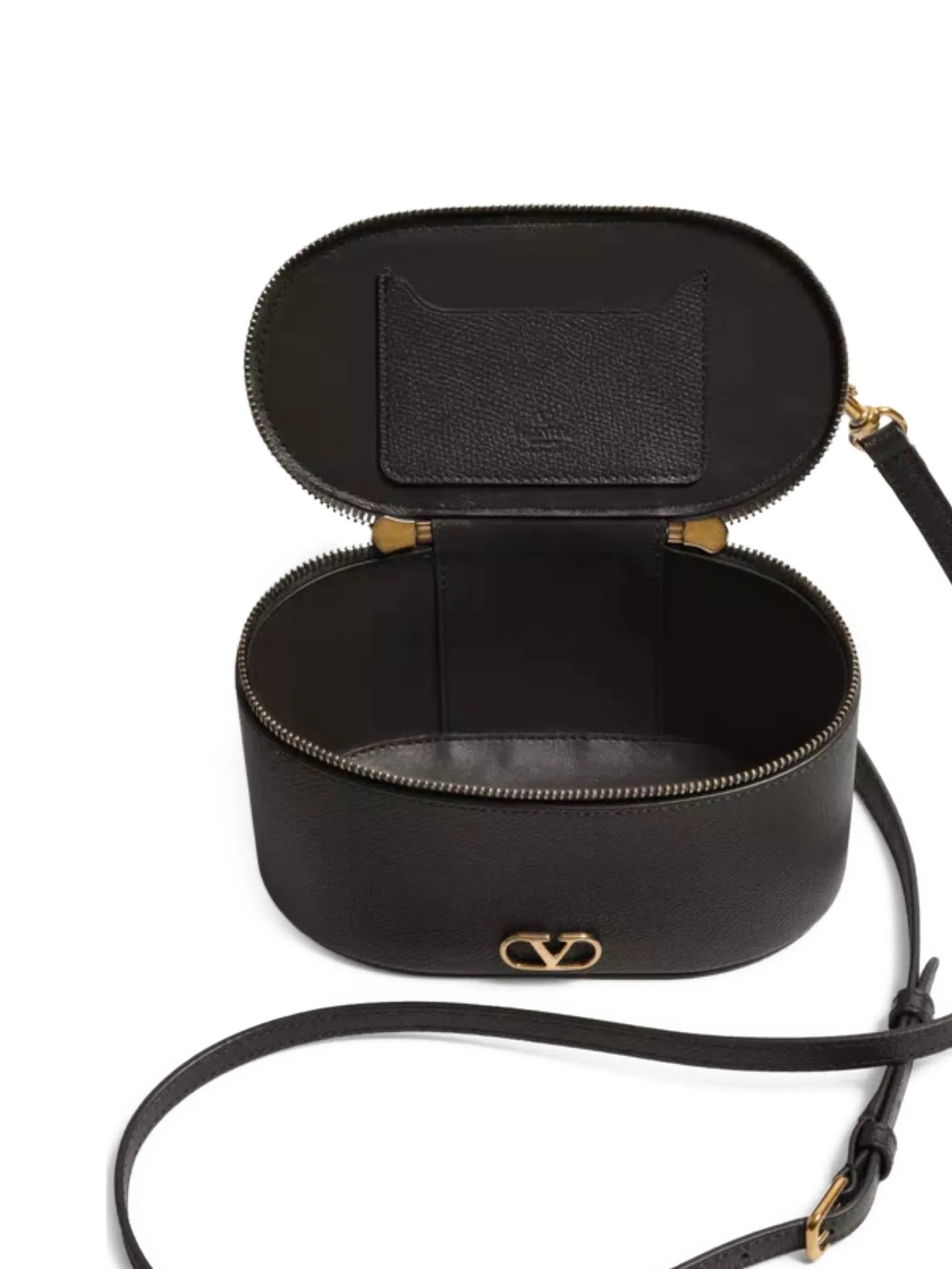 grainy-leather signature vanity mini bag