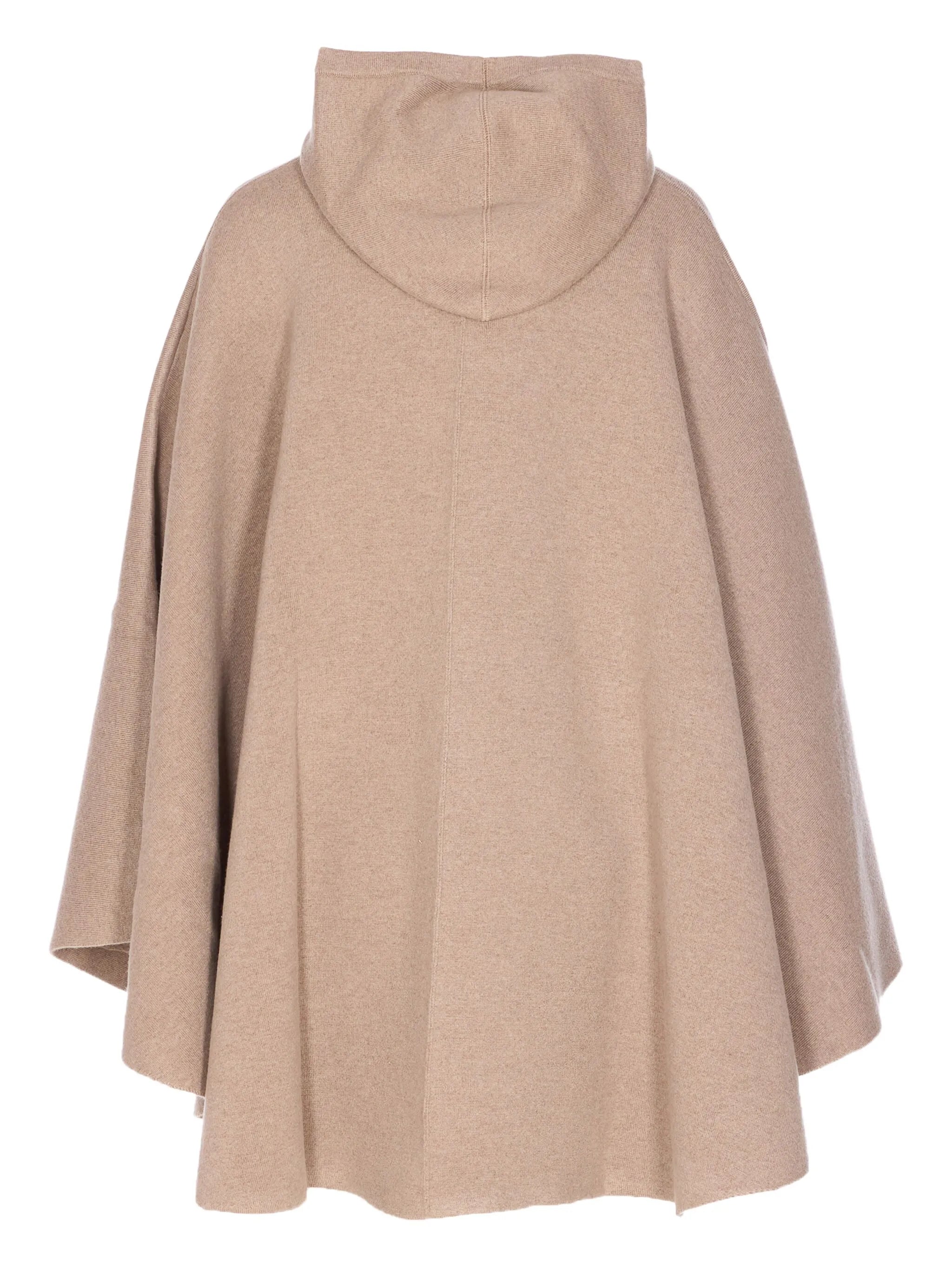 hooded cashmere cape