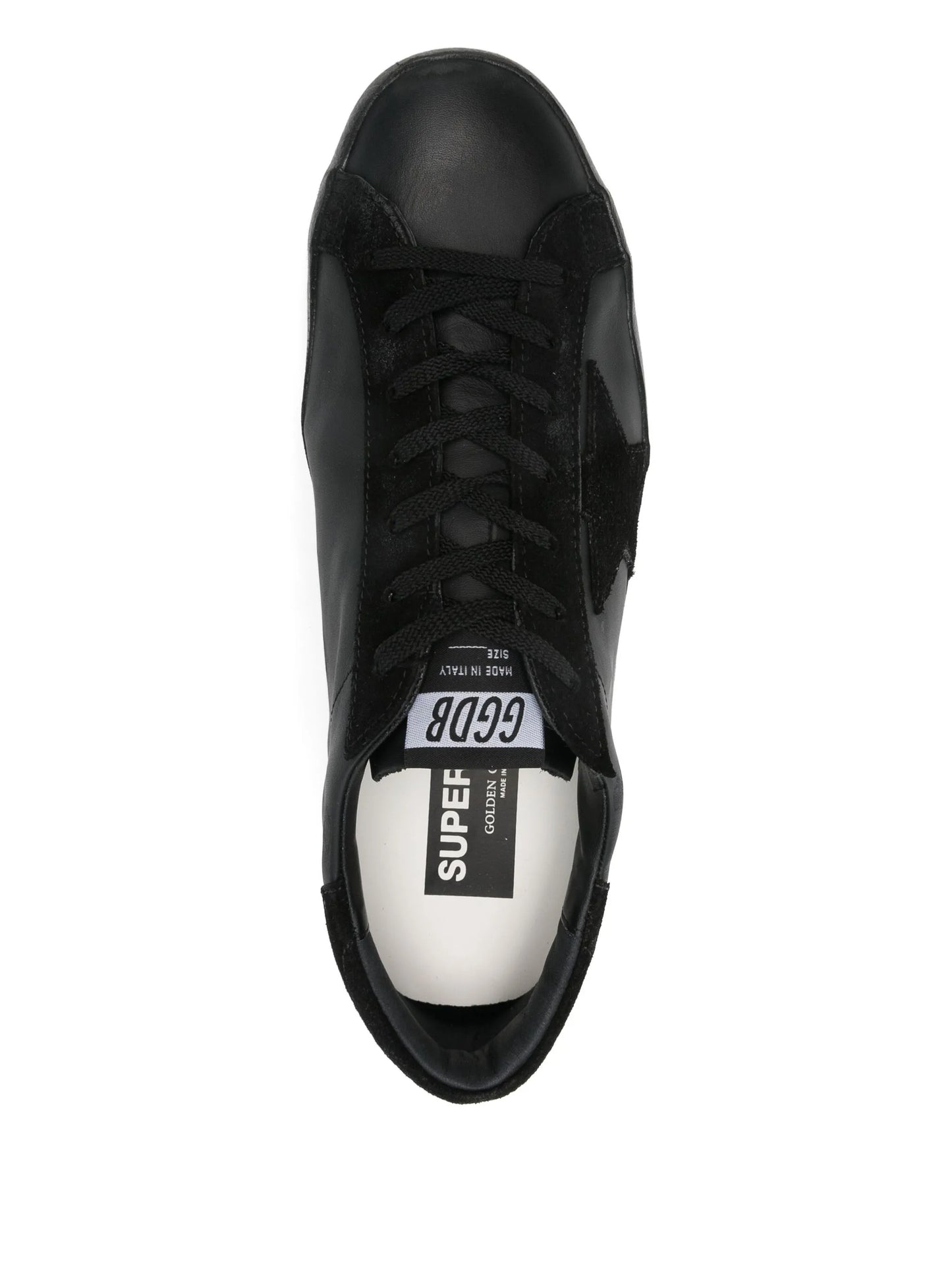 Super-Star trainers in black nappa with suede details and black foxing