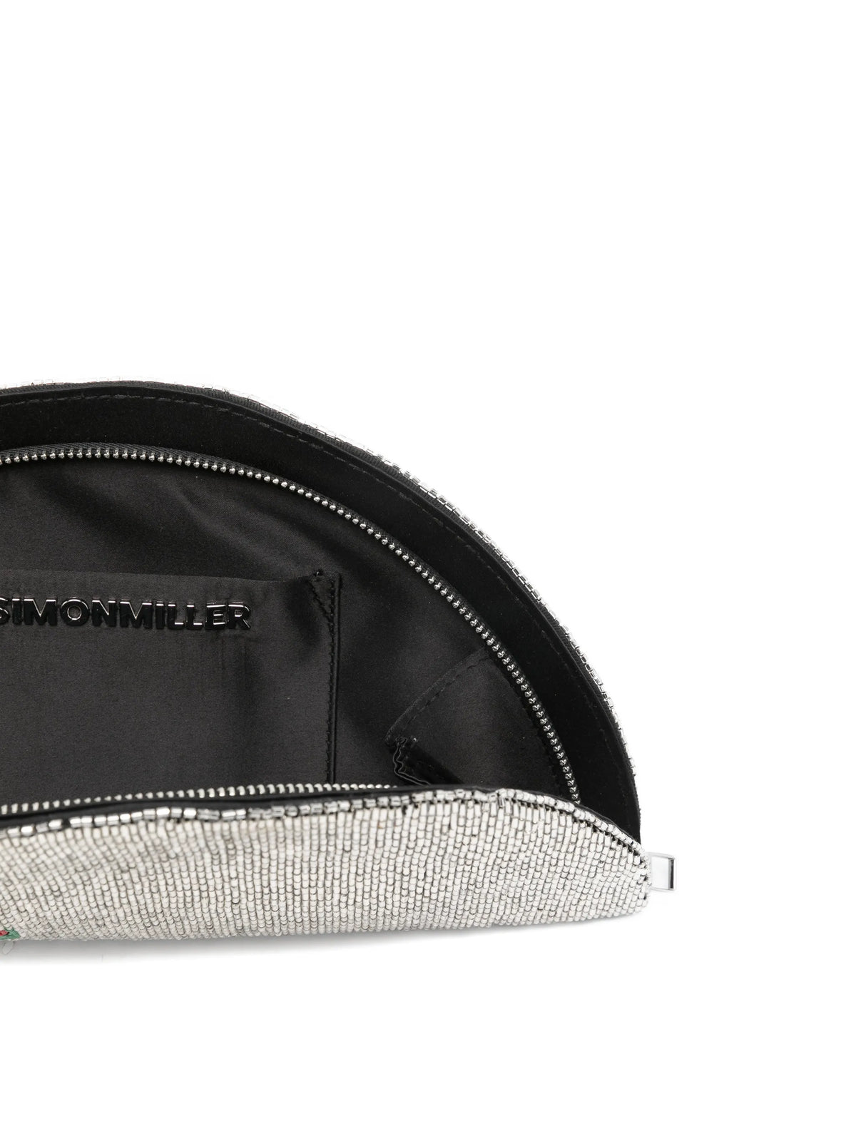 beaded lune clutch