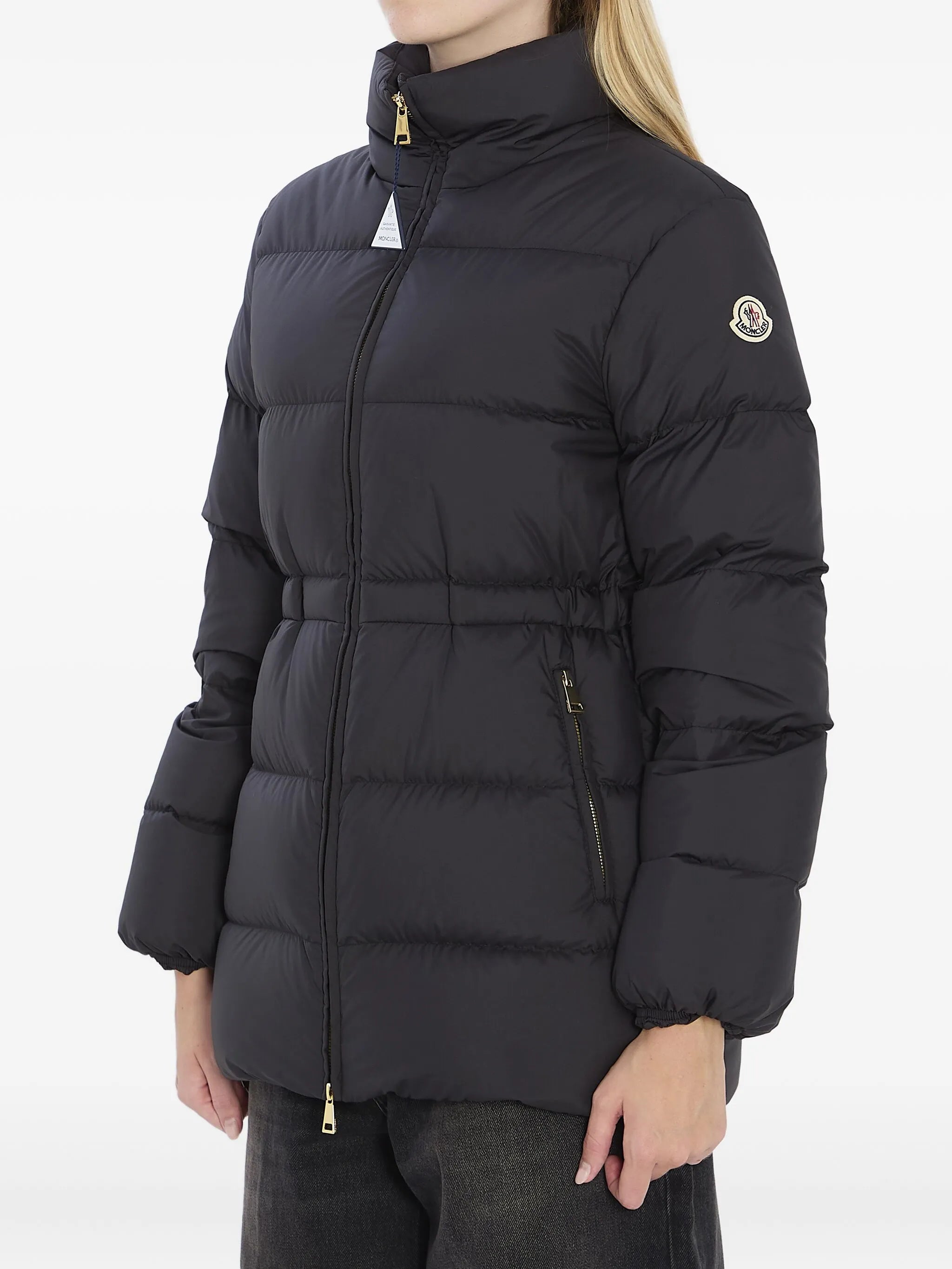 logo-patch puffer jacket