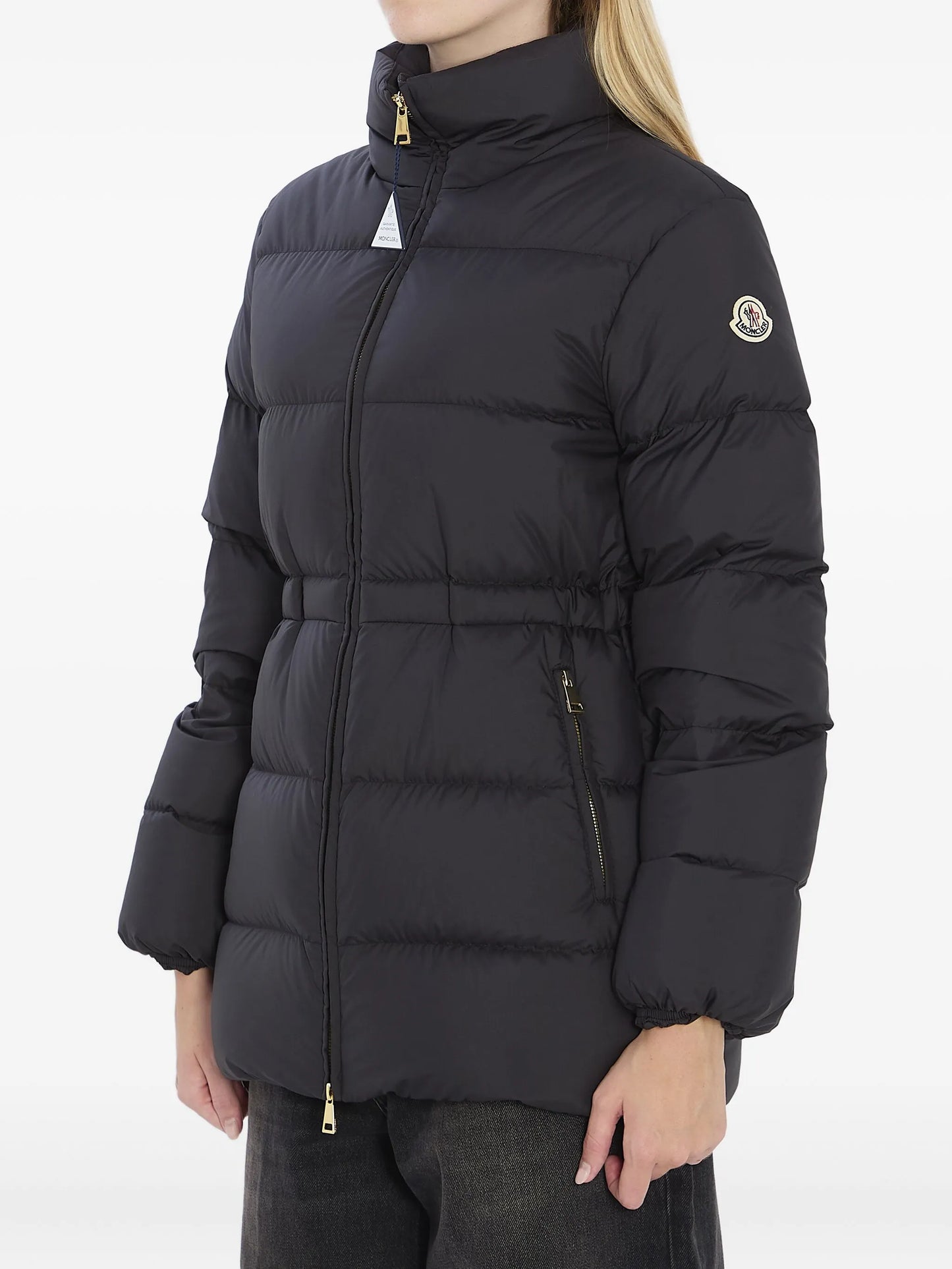 logo-patch puffer jacket