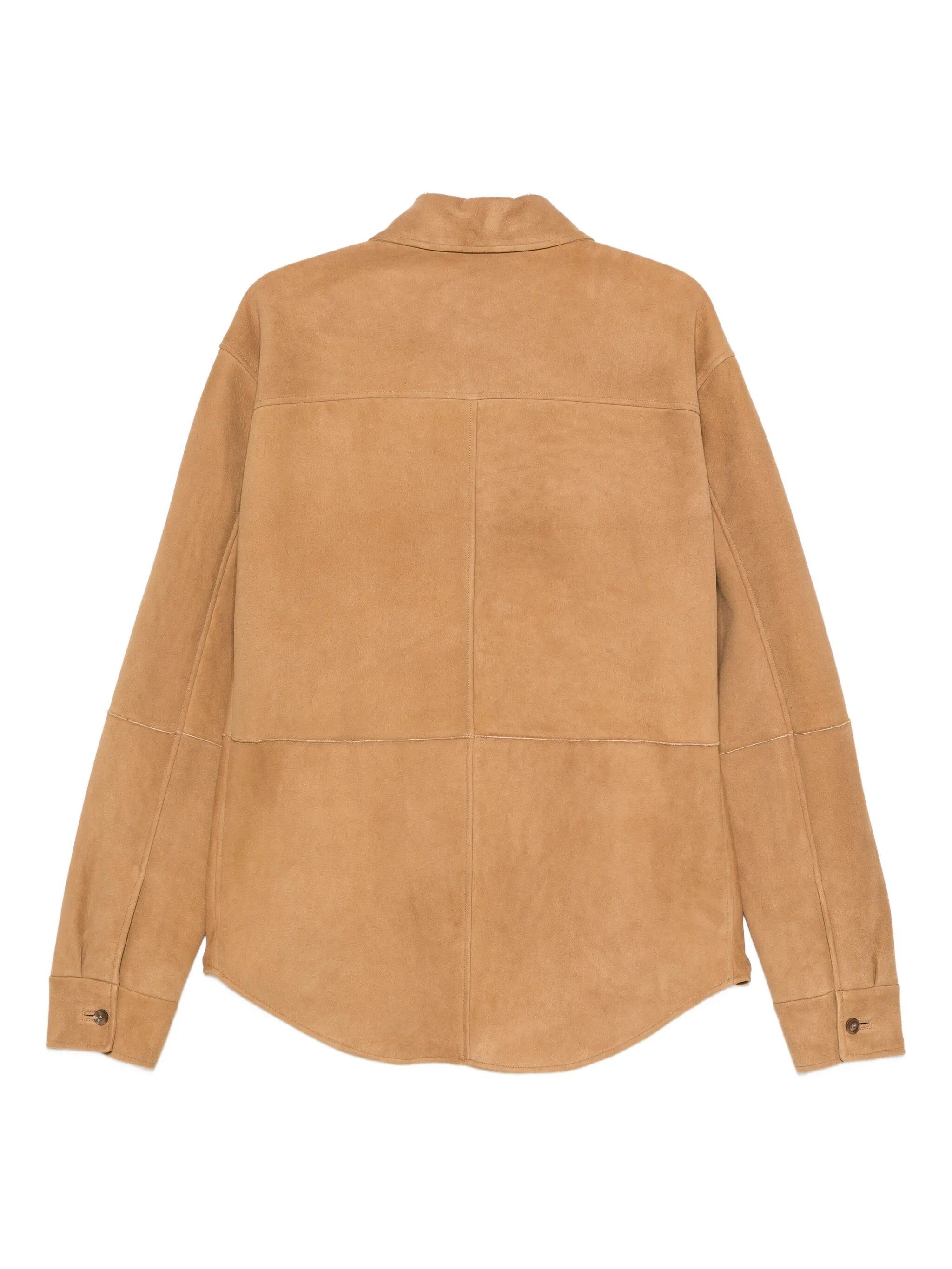 button-down flap-pocket shirt jacket