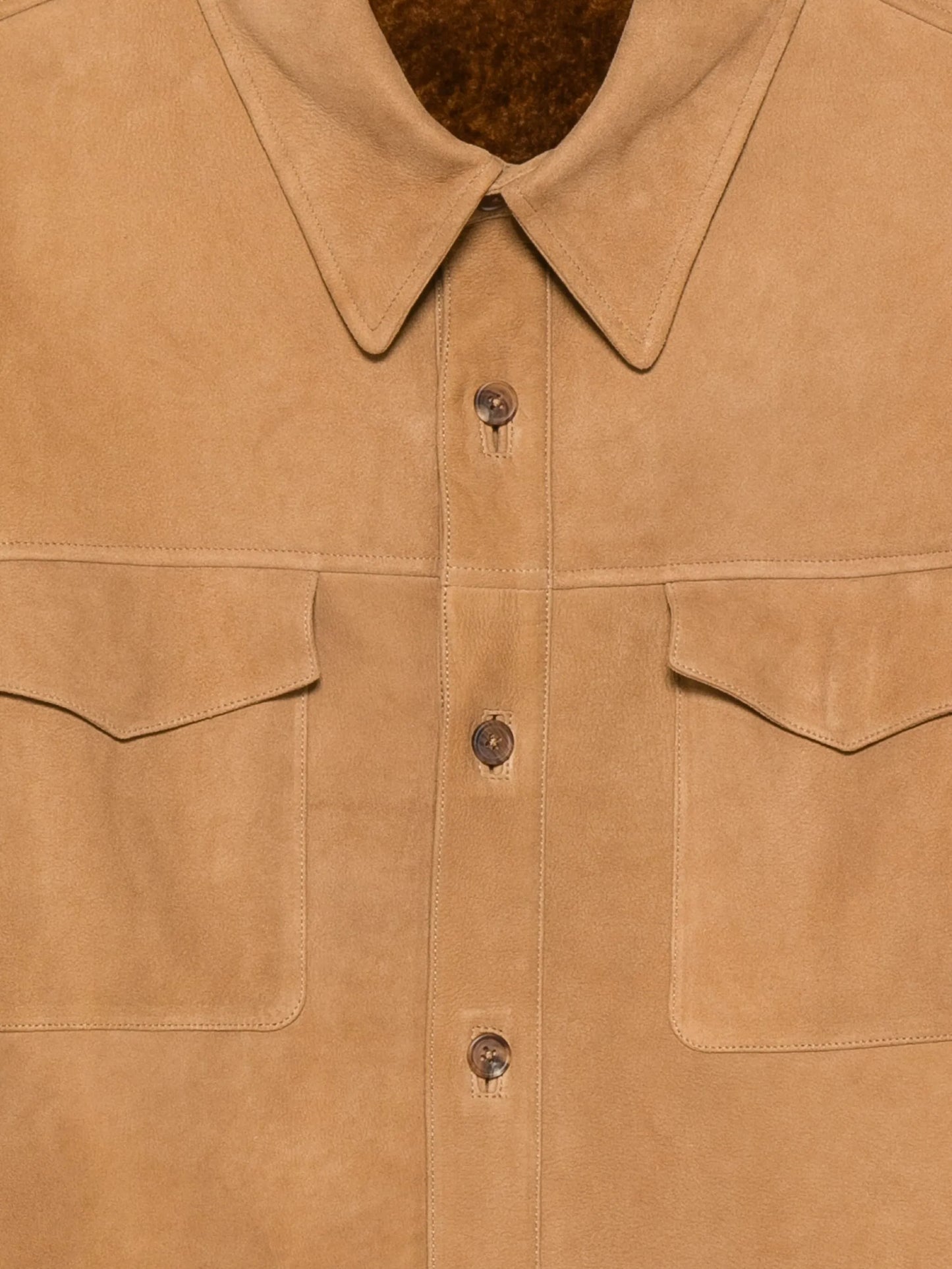 button-down flap-pocket shirt jacket