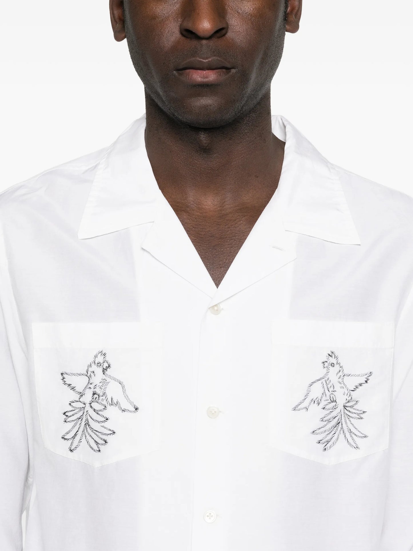 Cockatoo embroidered shirt