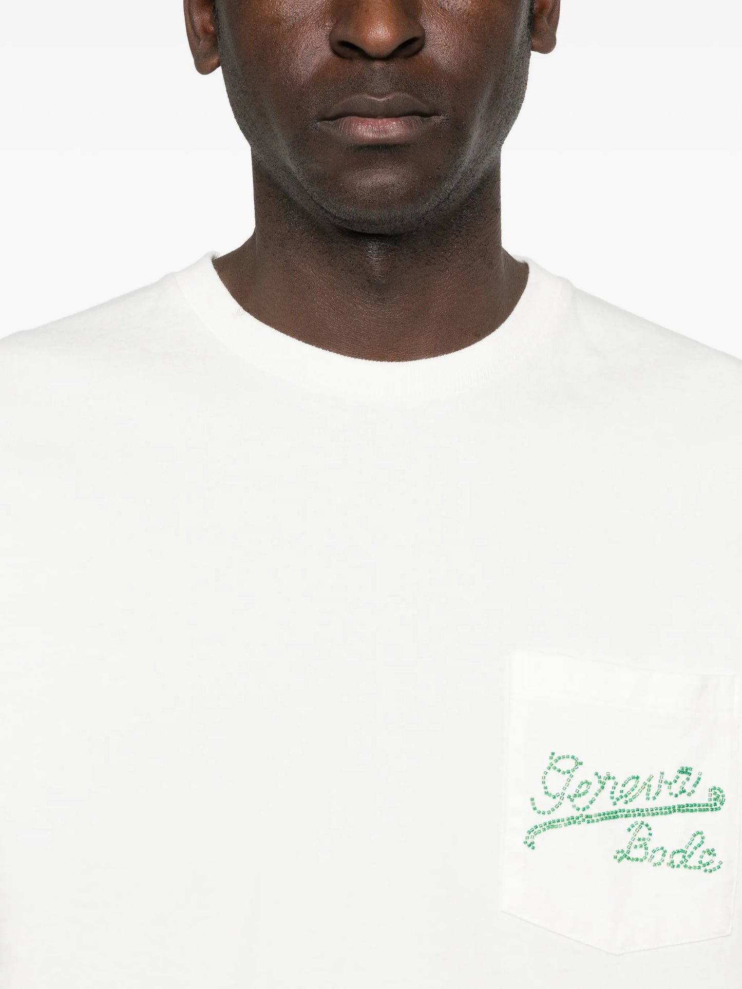 Geneva beaded pocket T-shirt
