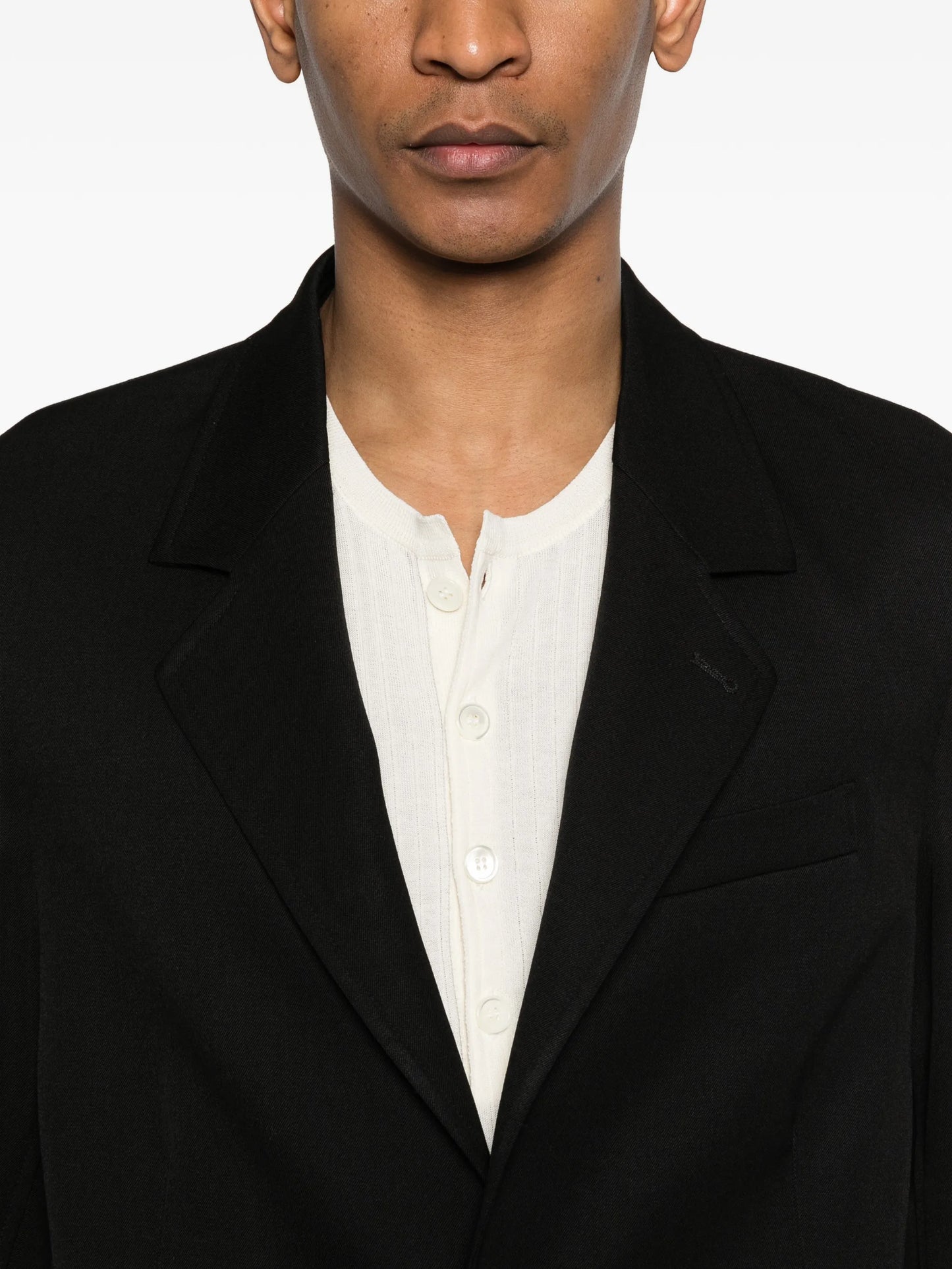 coarse black blazer