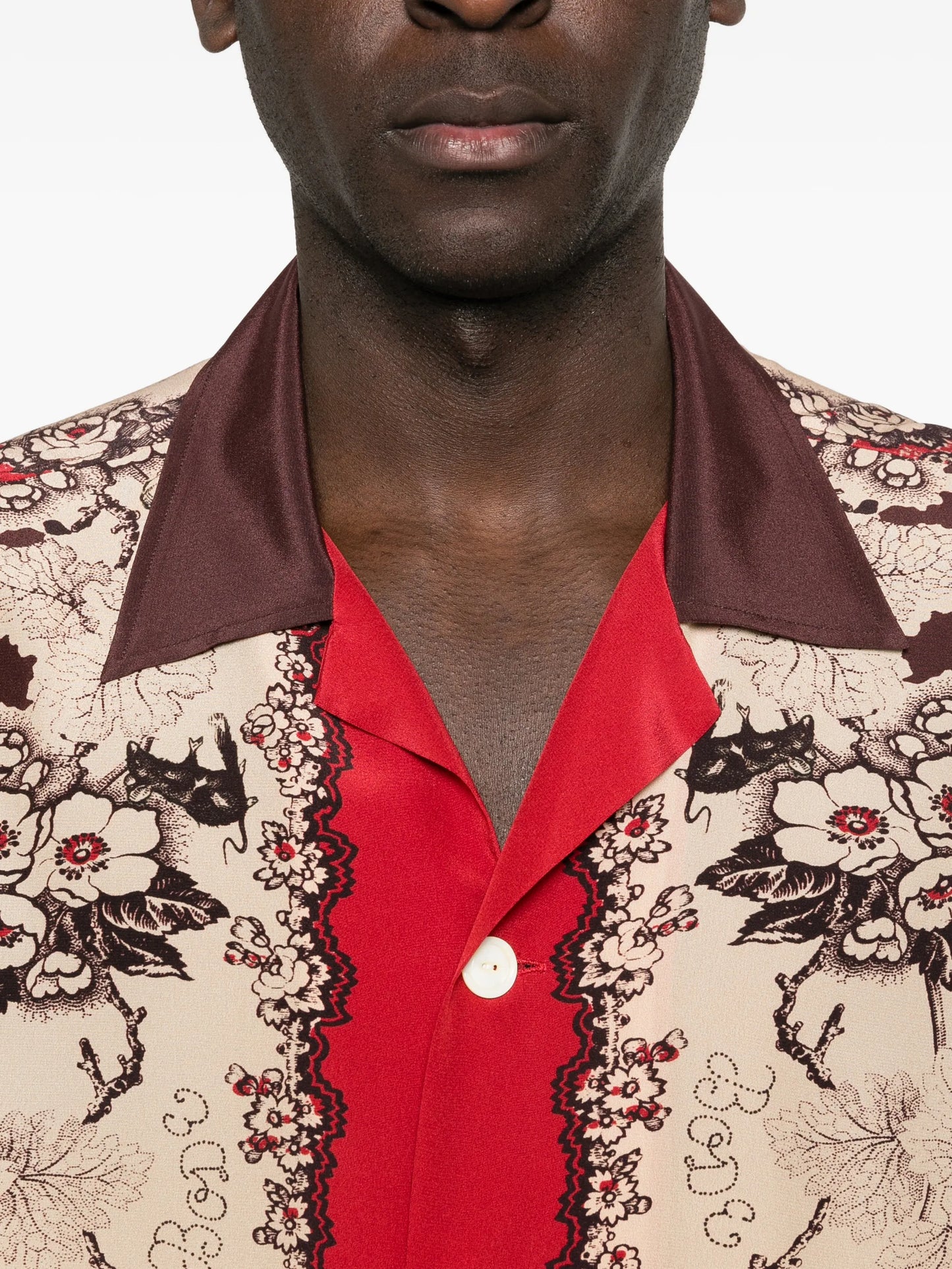 Storybook floral-print short-sleeve shirt