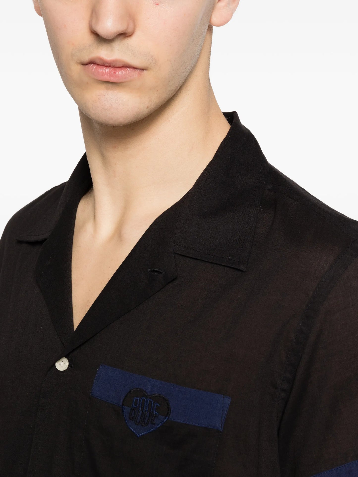 heart deco short-sleeve shirt