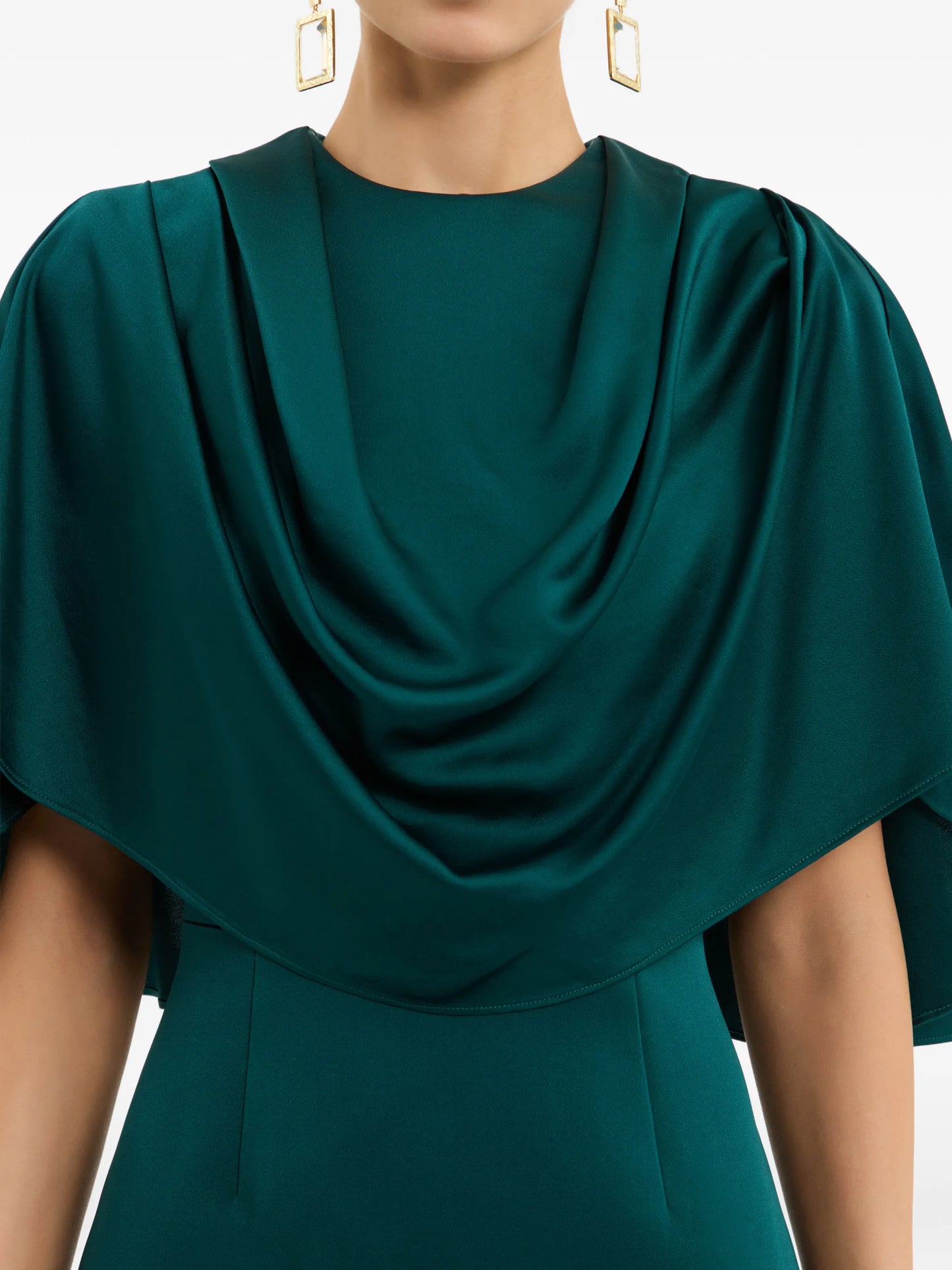 Ellerie cape-detail maxi dress