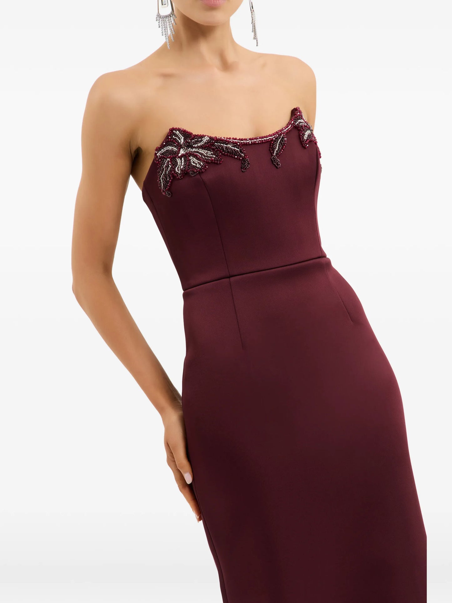 Alora strapless embellished maxi dress