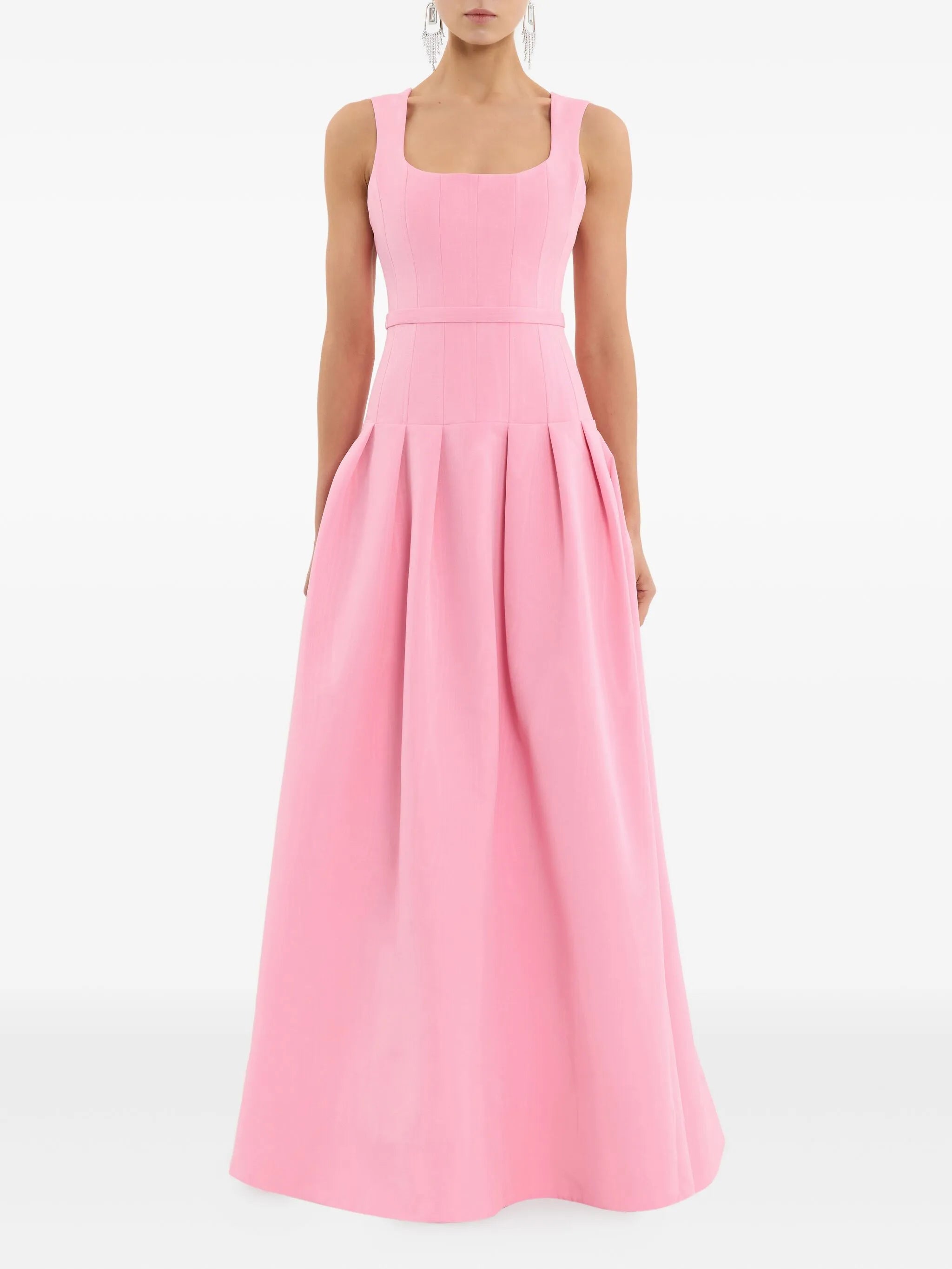 pleated amaro dress