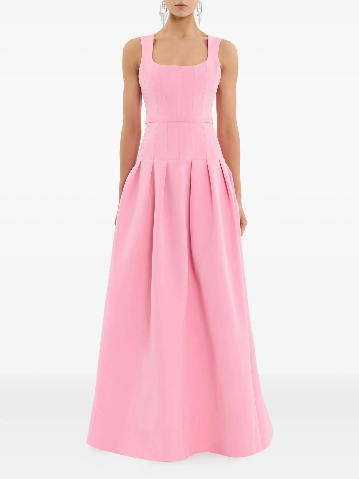 pleated amaro dress
