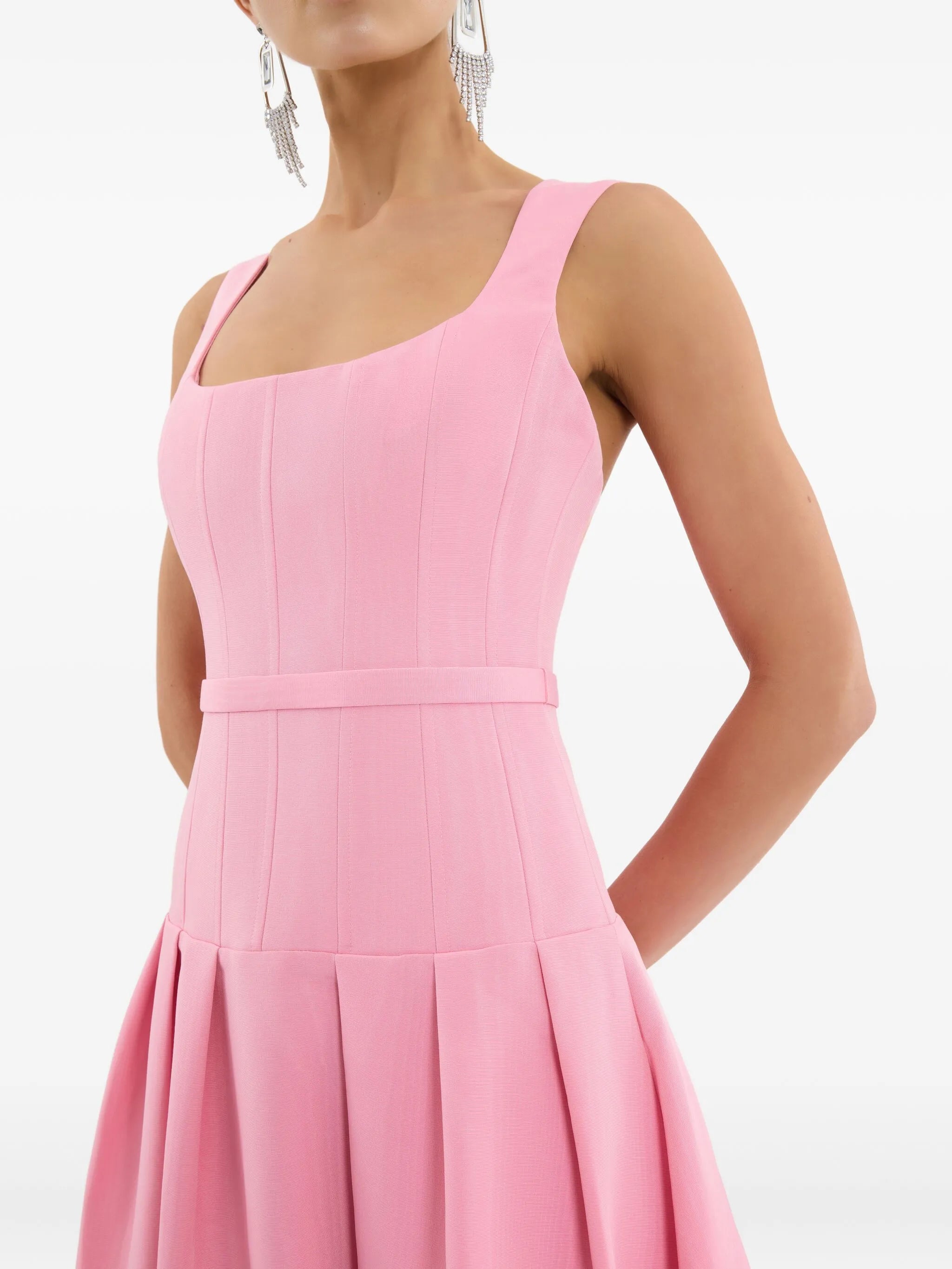 pleated amaro dress