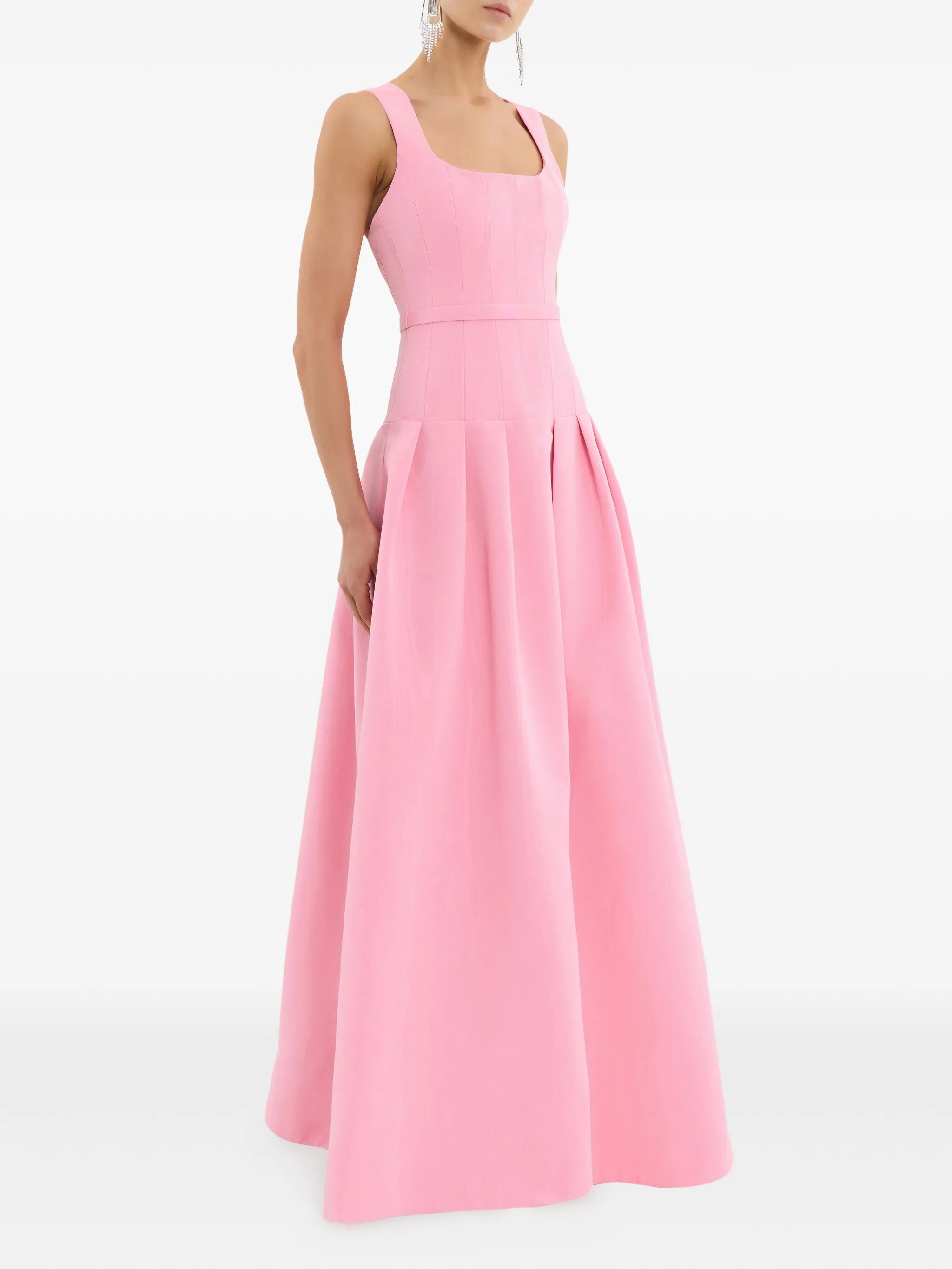 pleated amaro dress