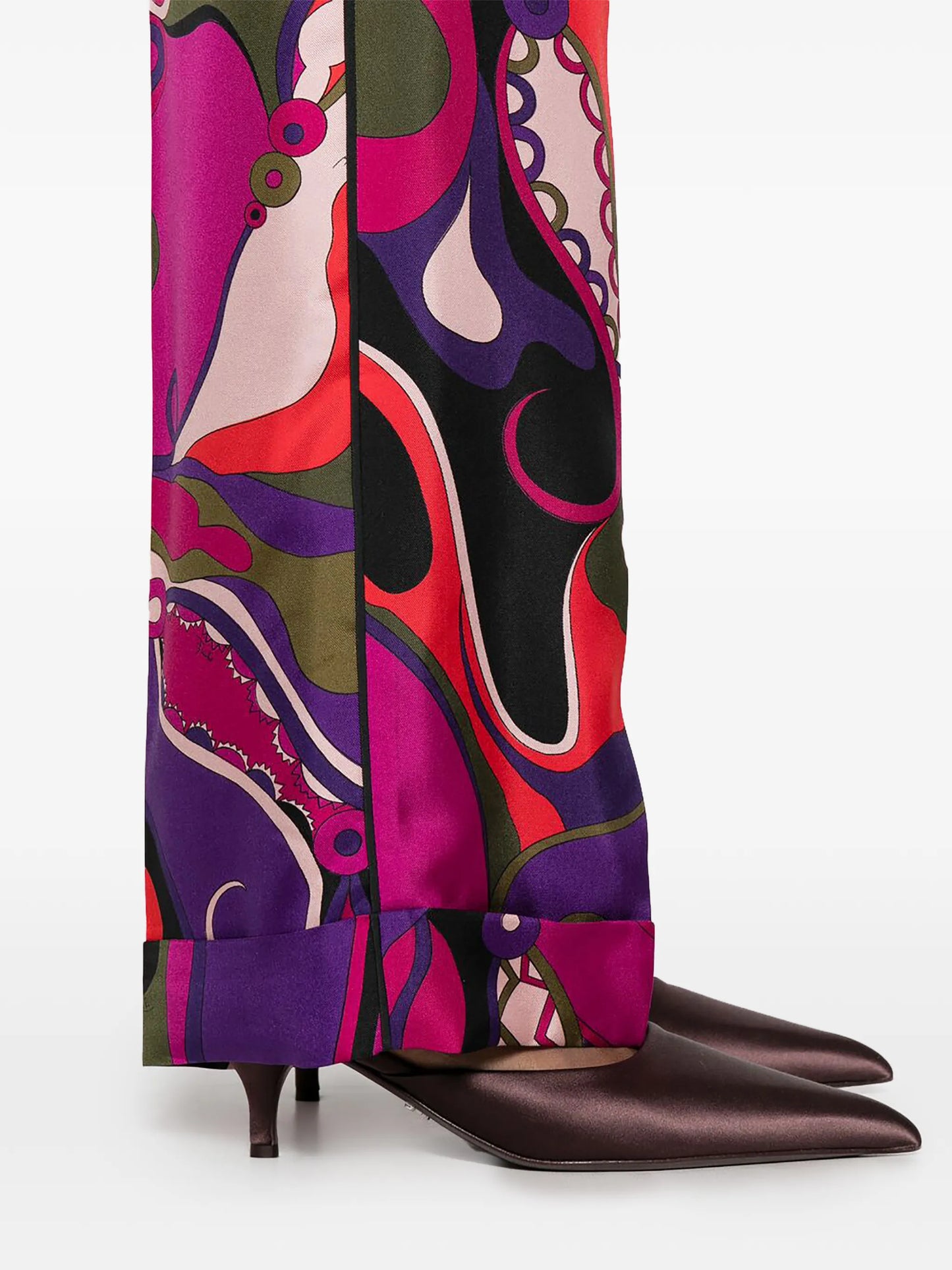 Orchidee-print pajama trousers