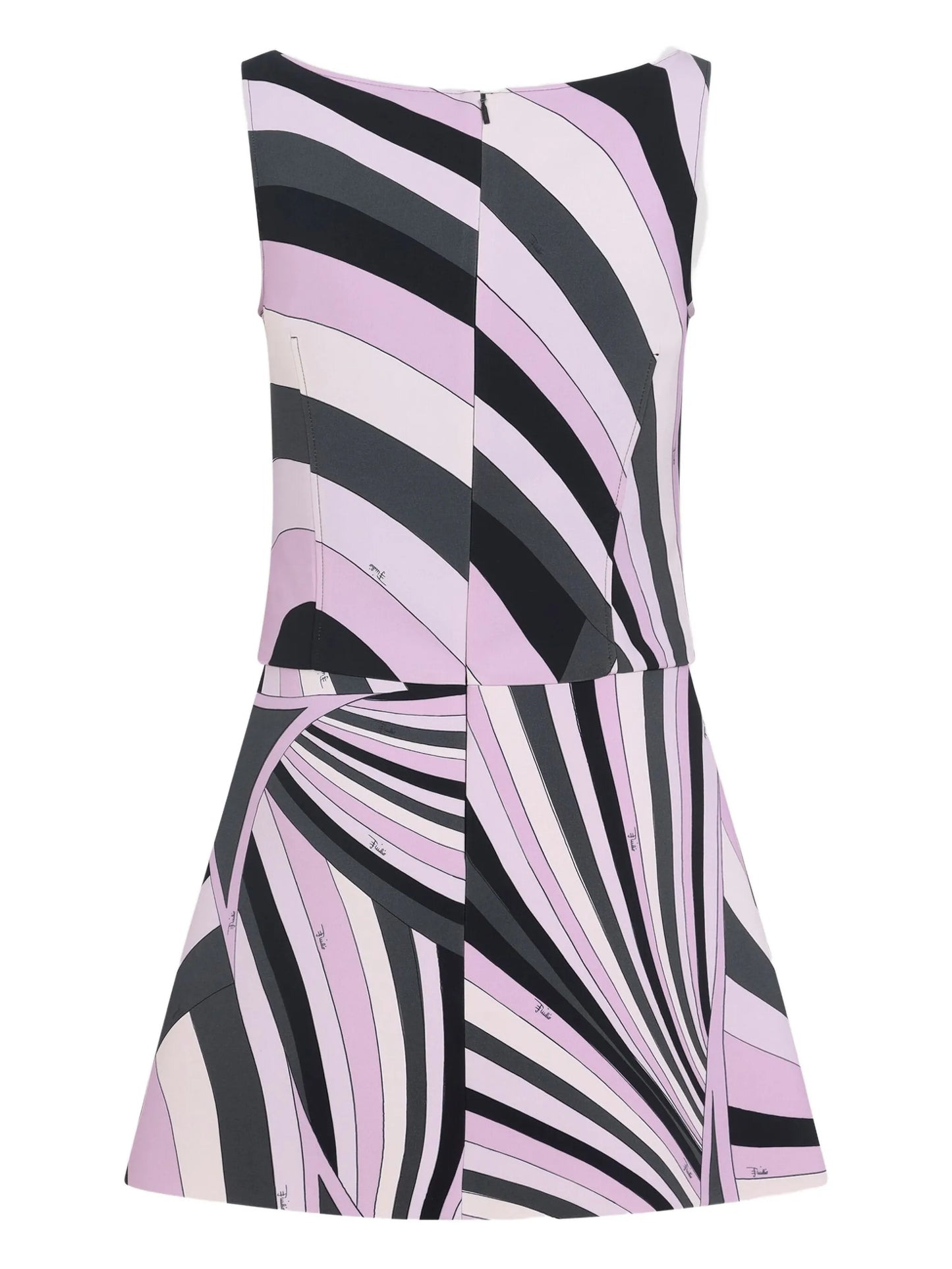 abstract-print sleeveless dress