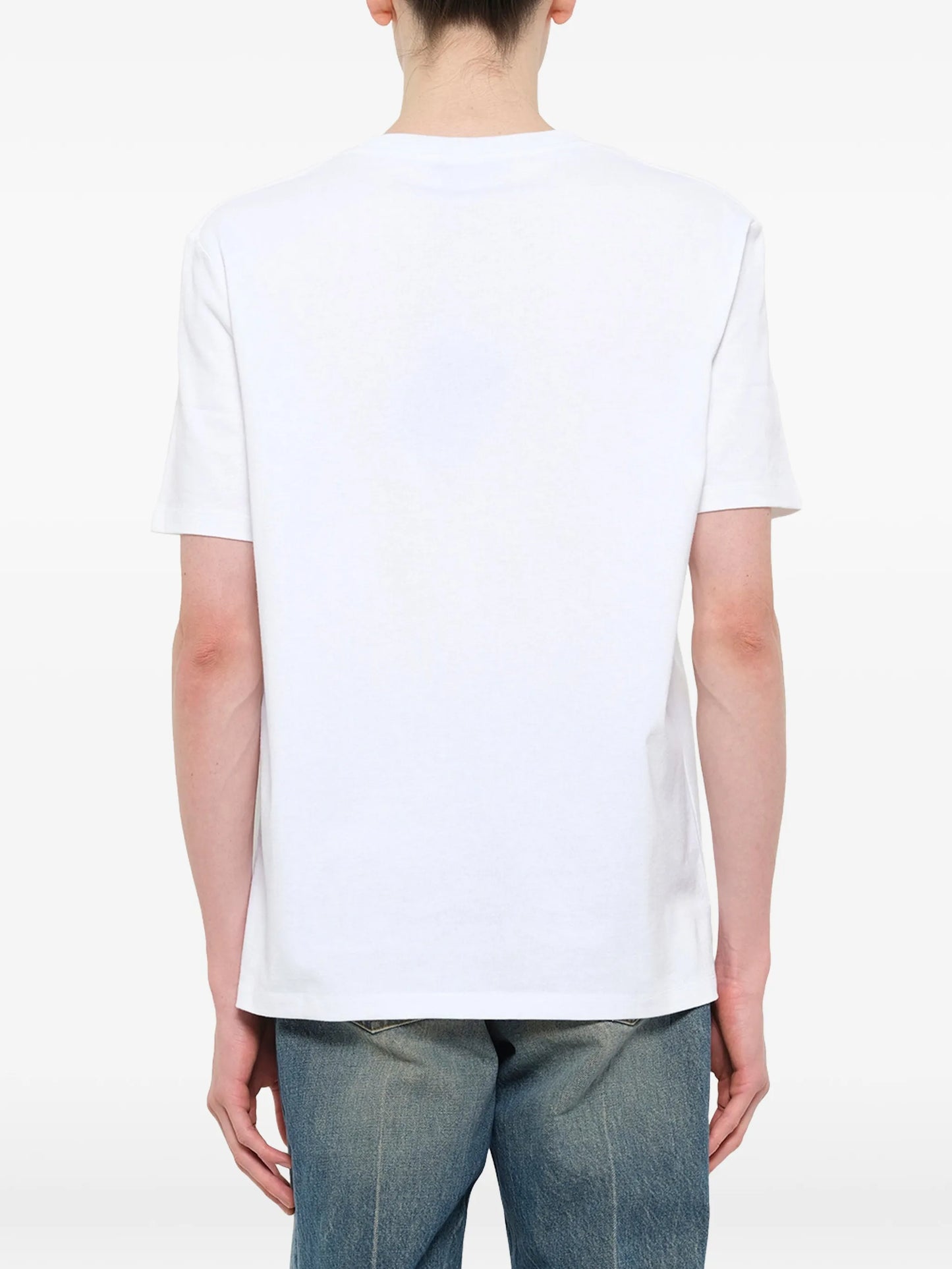 logo-embroidered T-shirt
