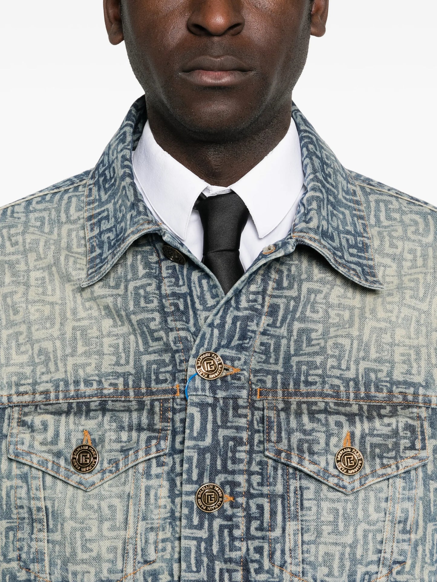 monogram denim jacket