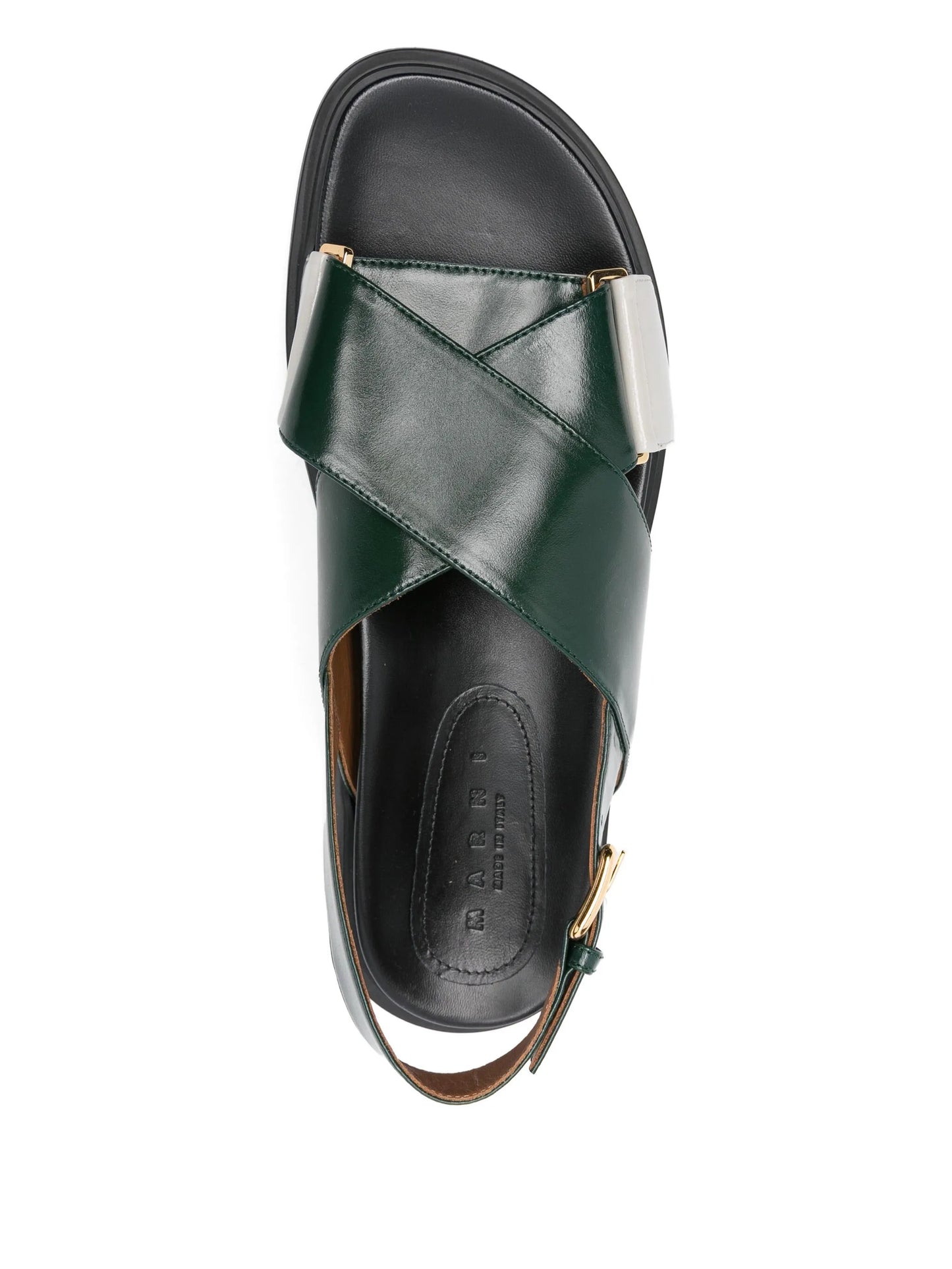 criss-cross buckle sandals