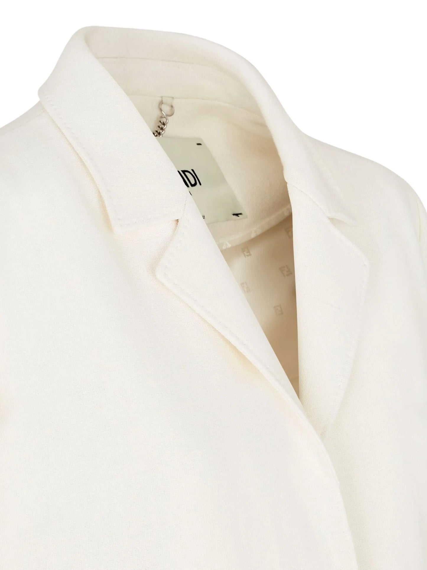 linen single-breasted coat