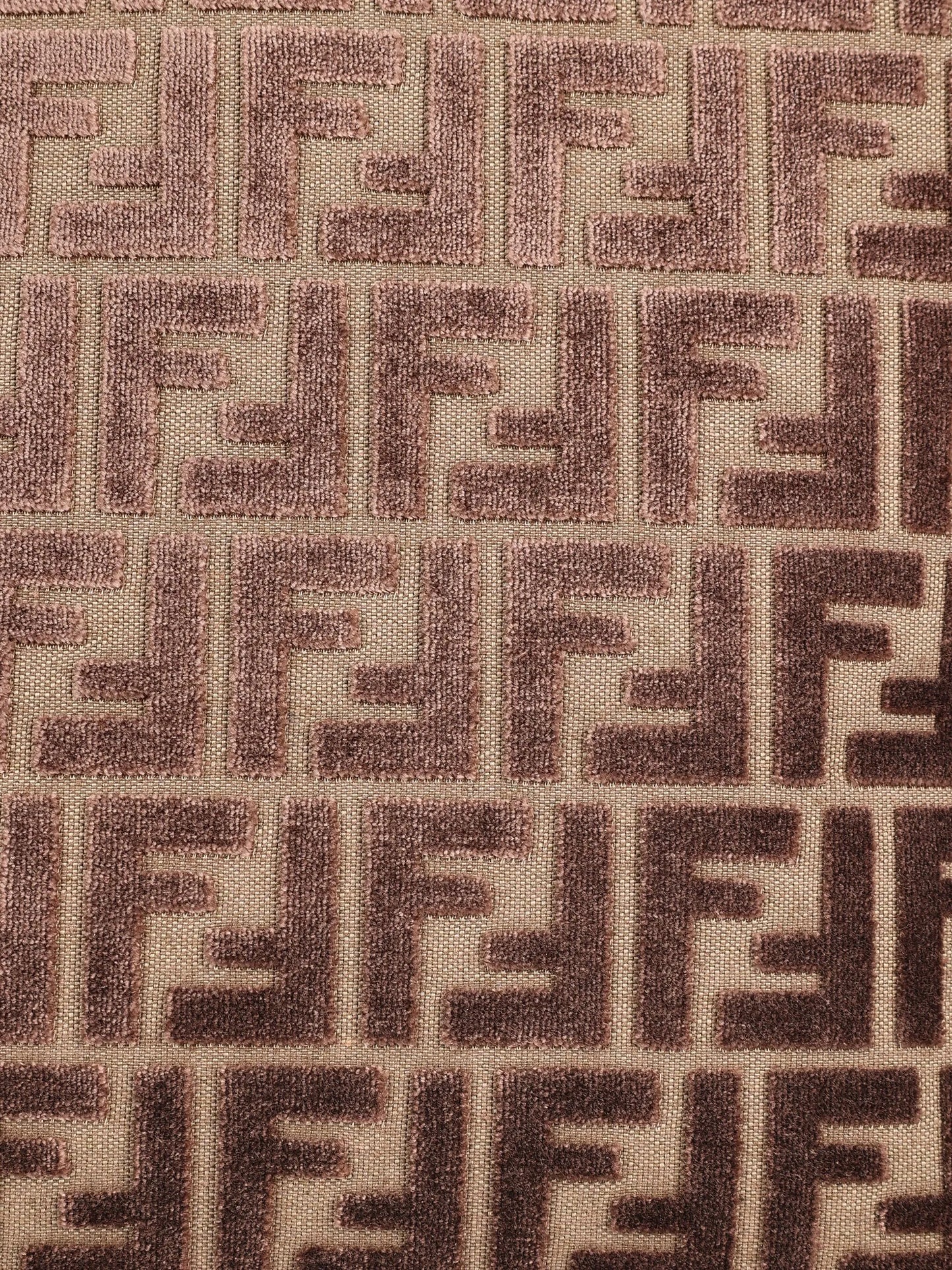 FF logo velvet tote bag