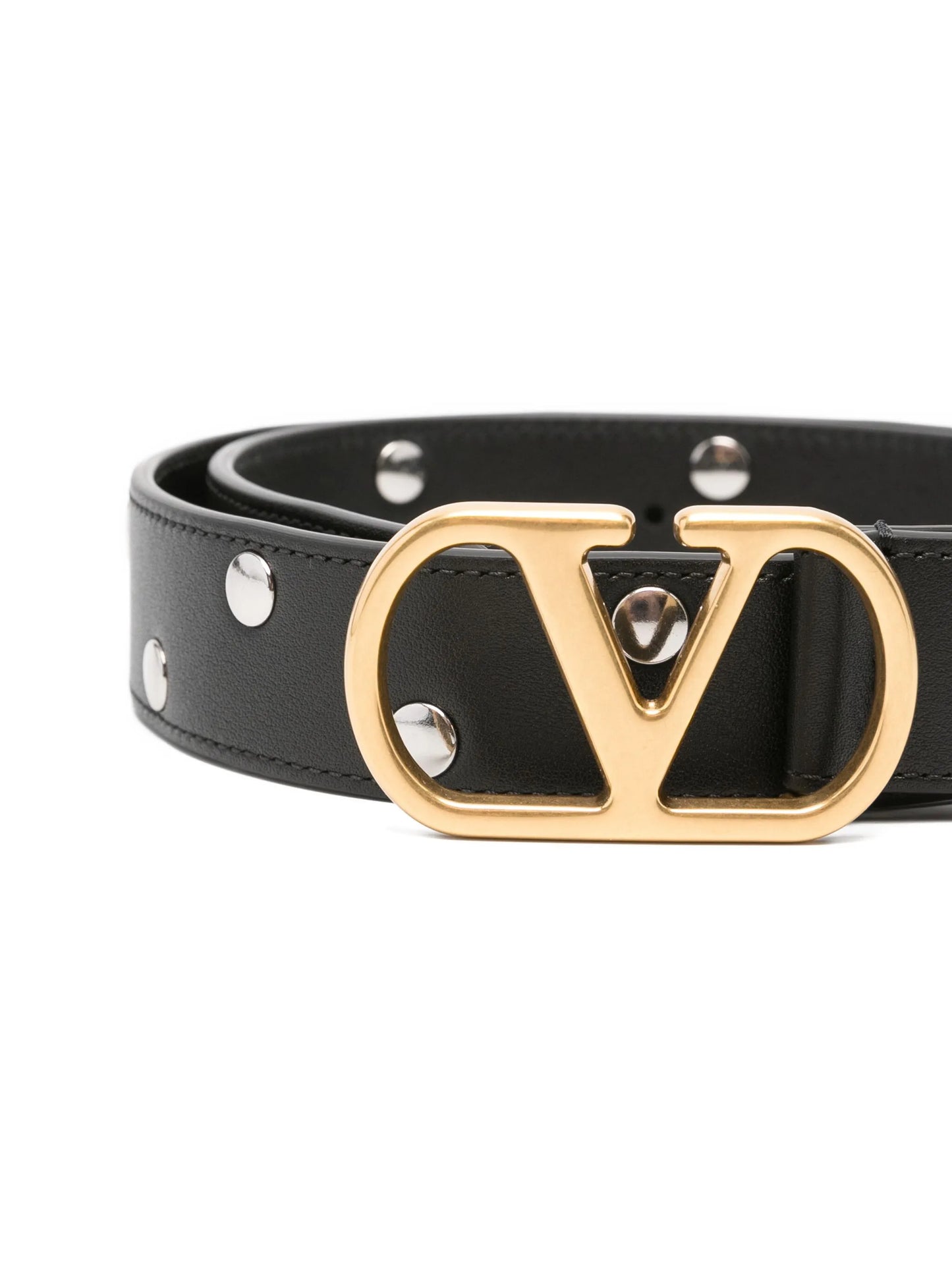 VLogo Signature Belt In Shiny Calfskin 30 Mm