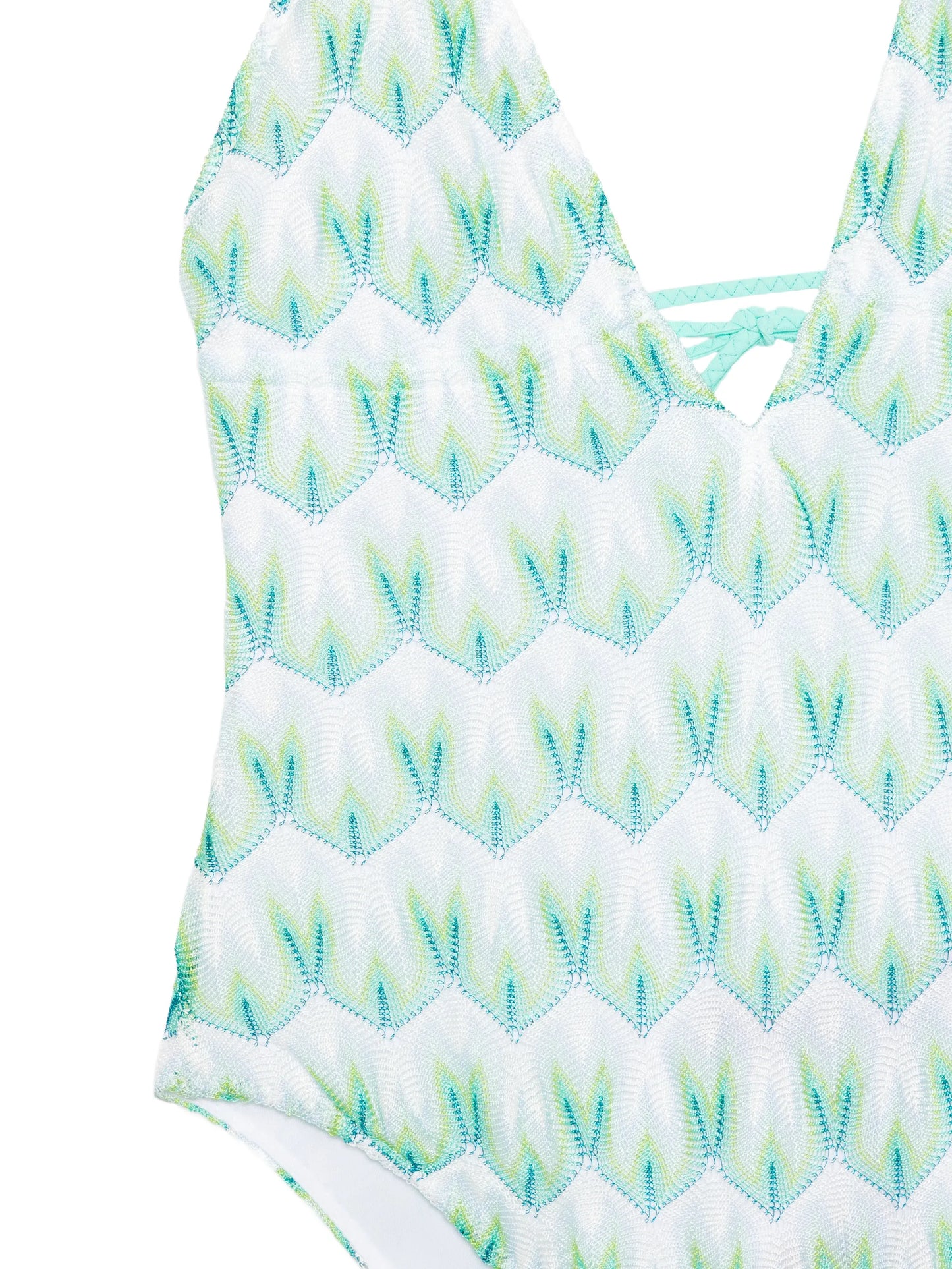 one-piece swimsuit in floral-pattern viscose
