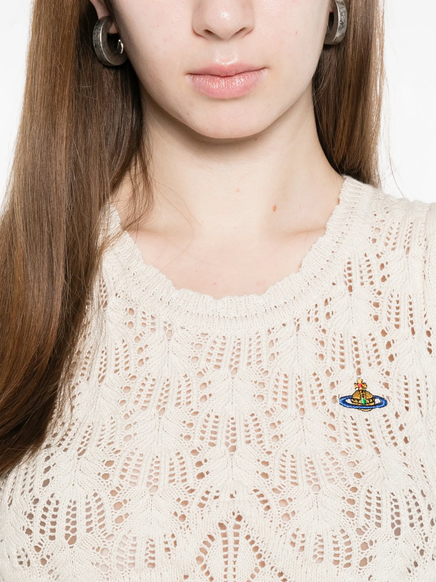 Ella openwork vest