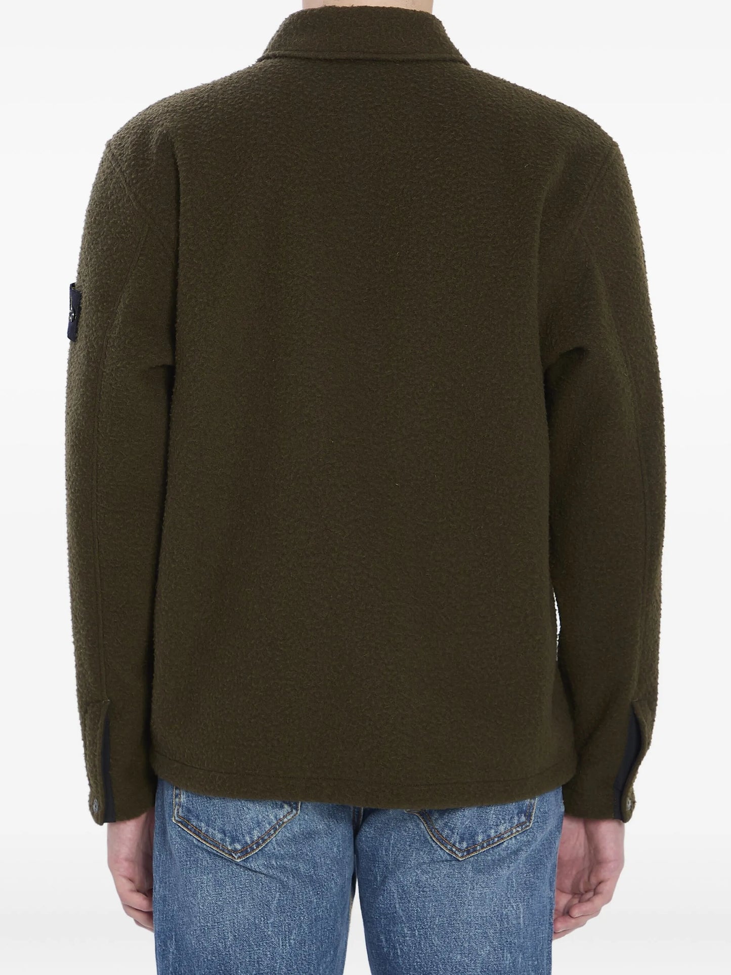 virgin wool-blend shirt