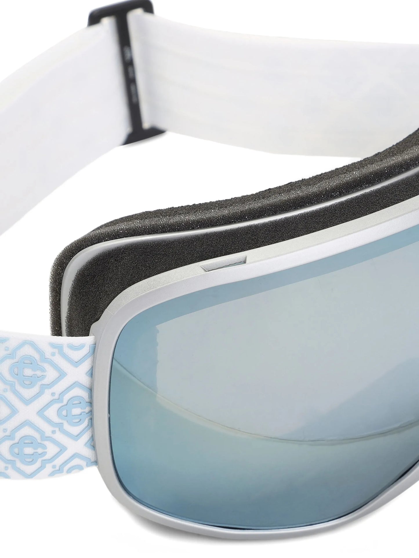 monogram-strap ski goggles