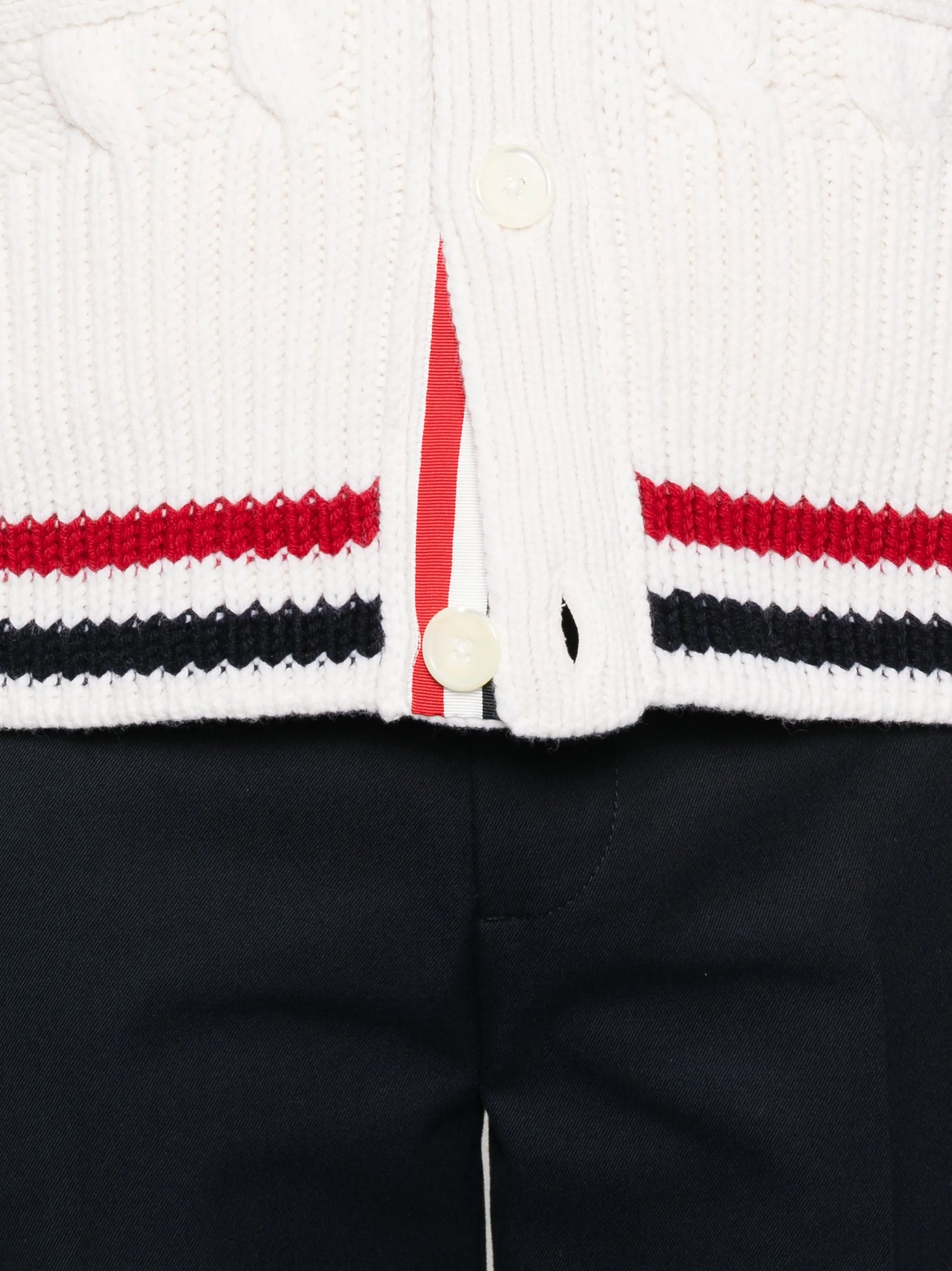 Cable Knit wool cardigan