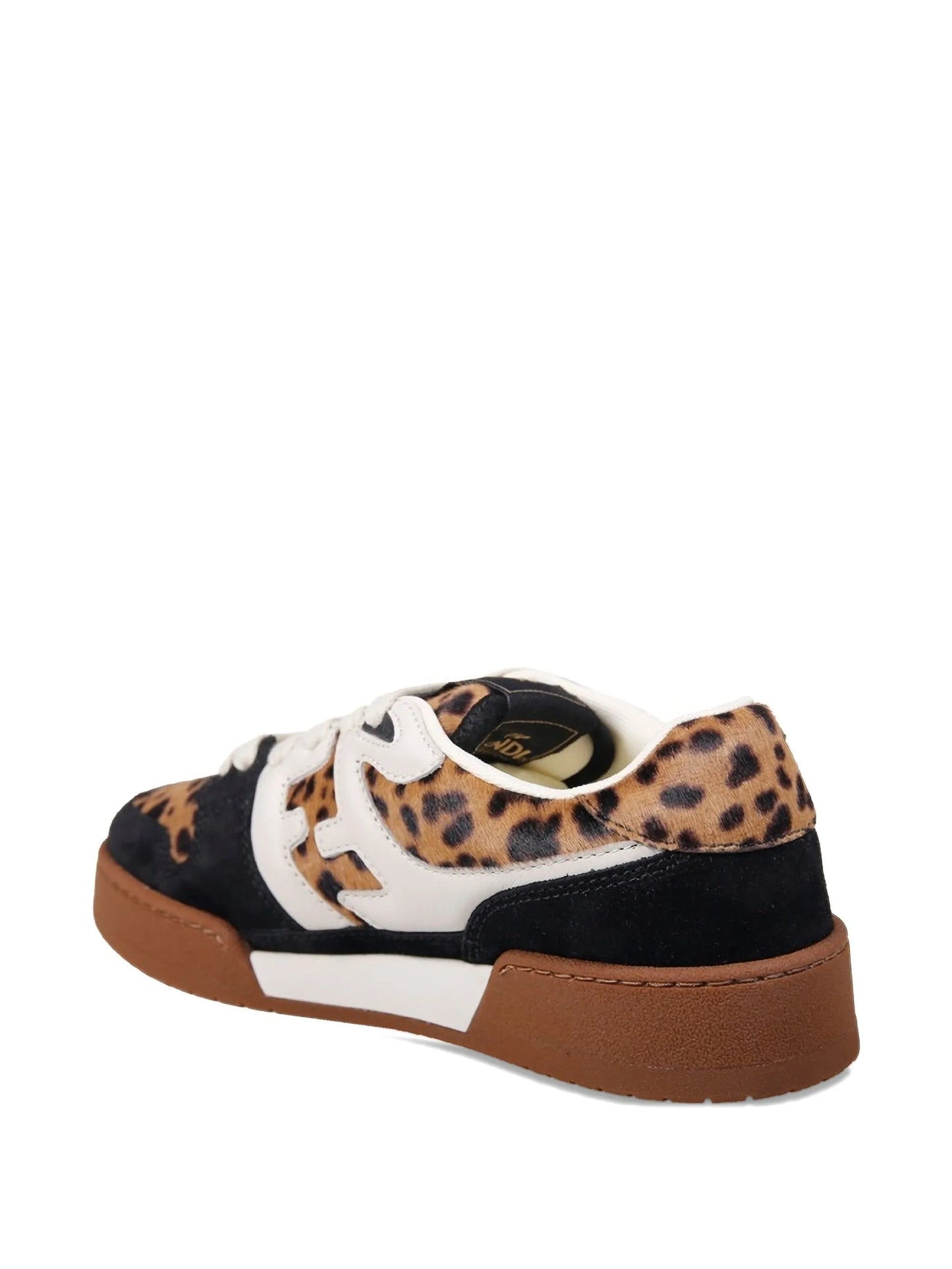 Match leopard-print sneakers