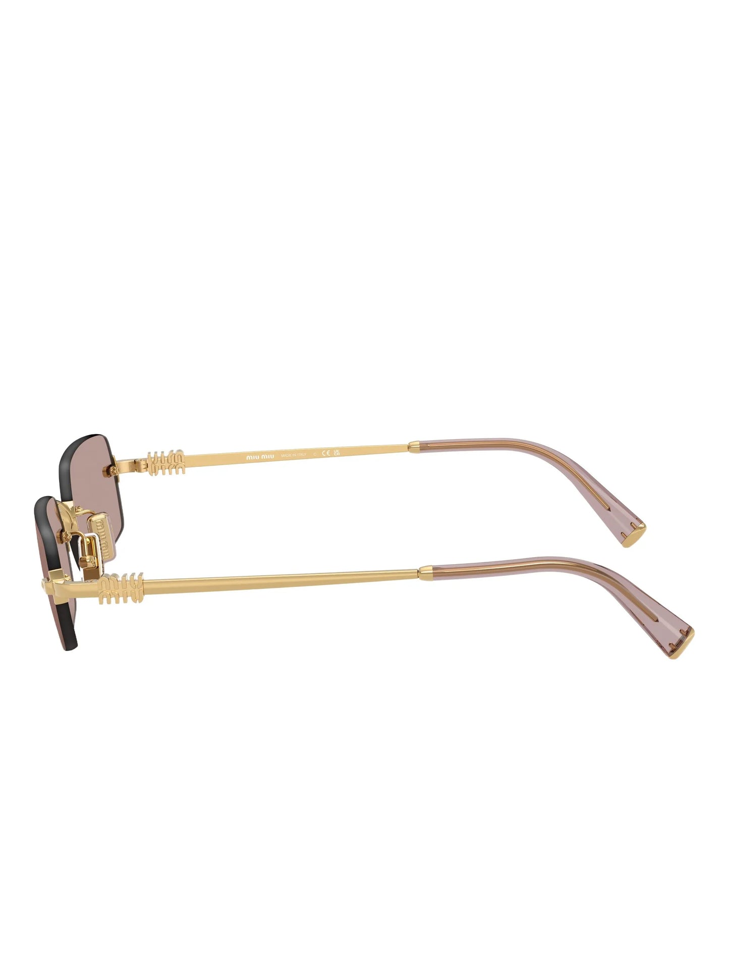 logo-plaque rectangle-frame sunglasses
