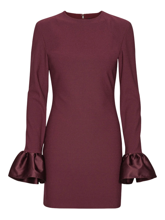 frill sleeved mini dress