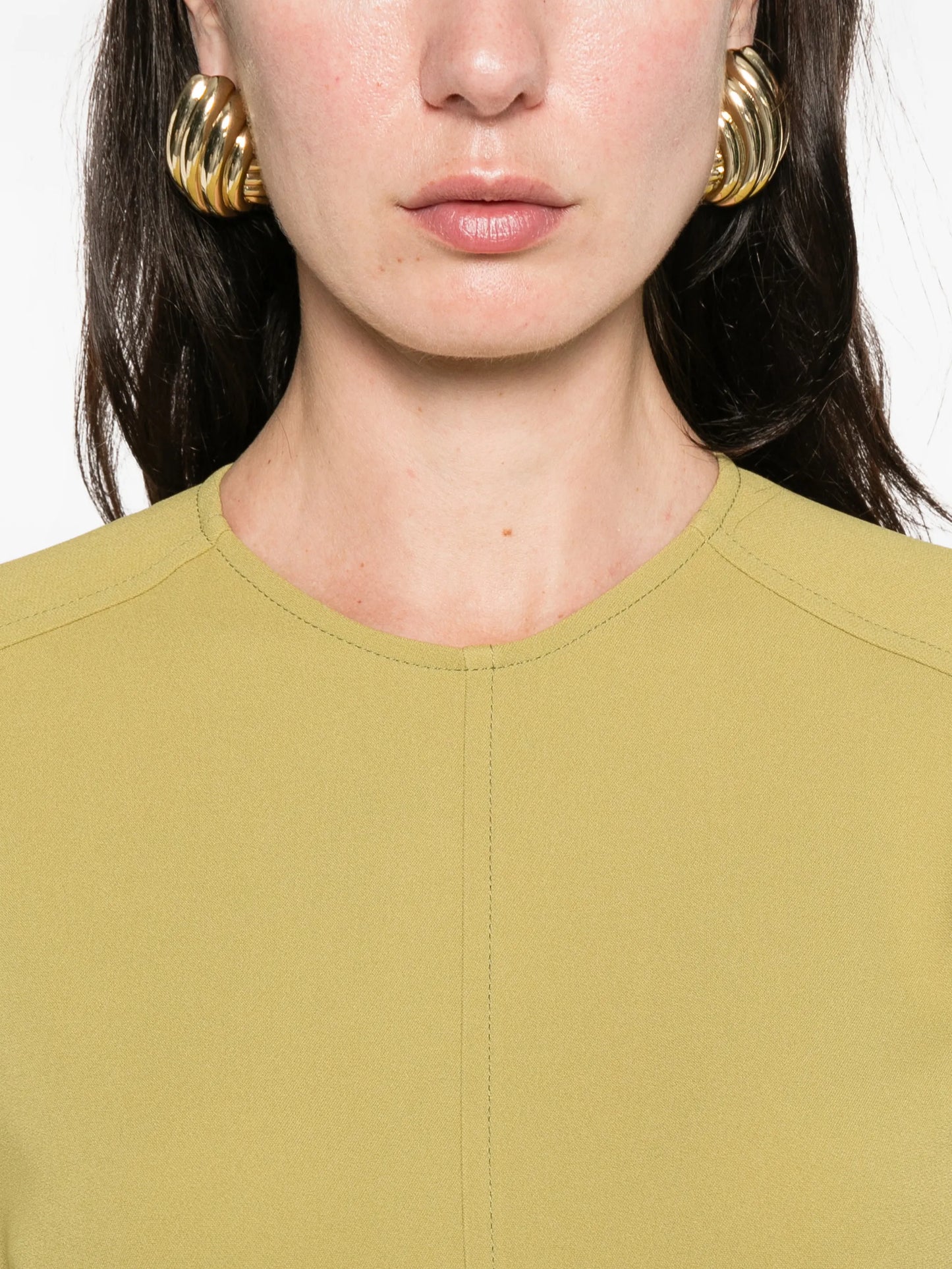 Dolman long-sleeve midi dress