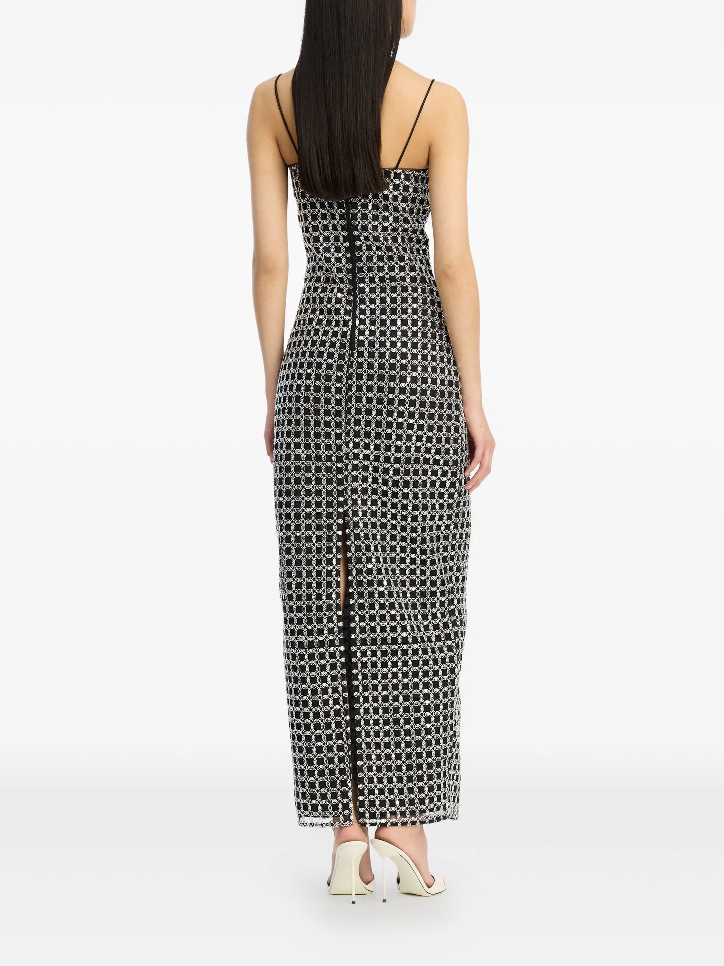 beaded slip maxi dress