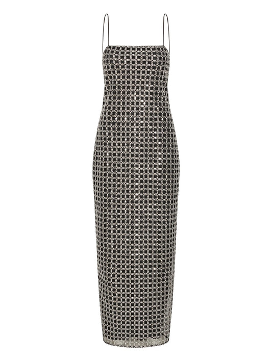beaded slip maxi dress