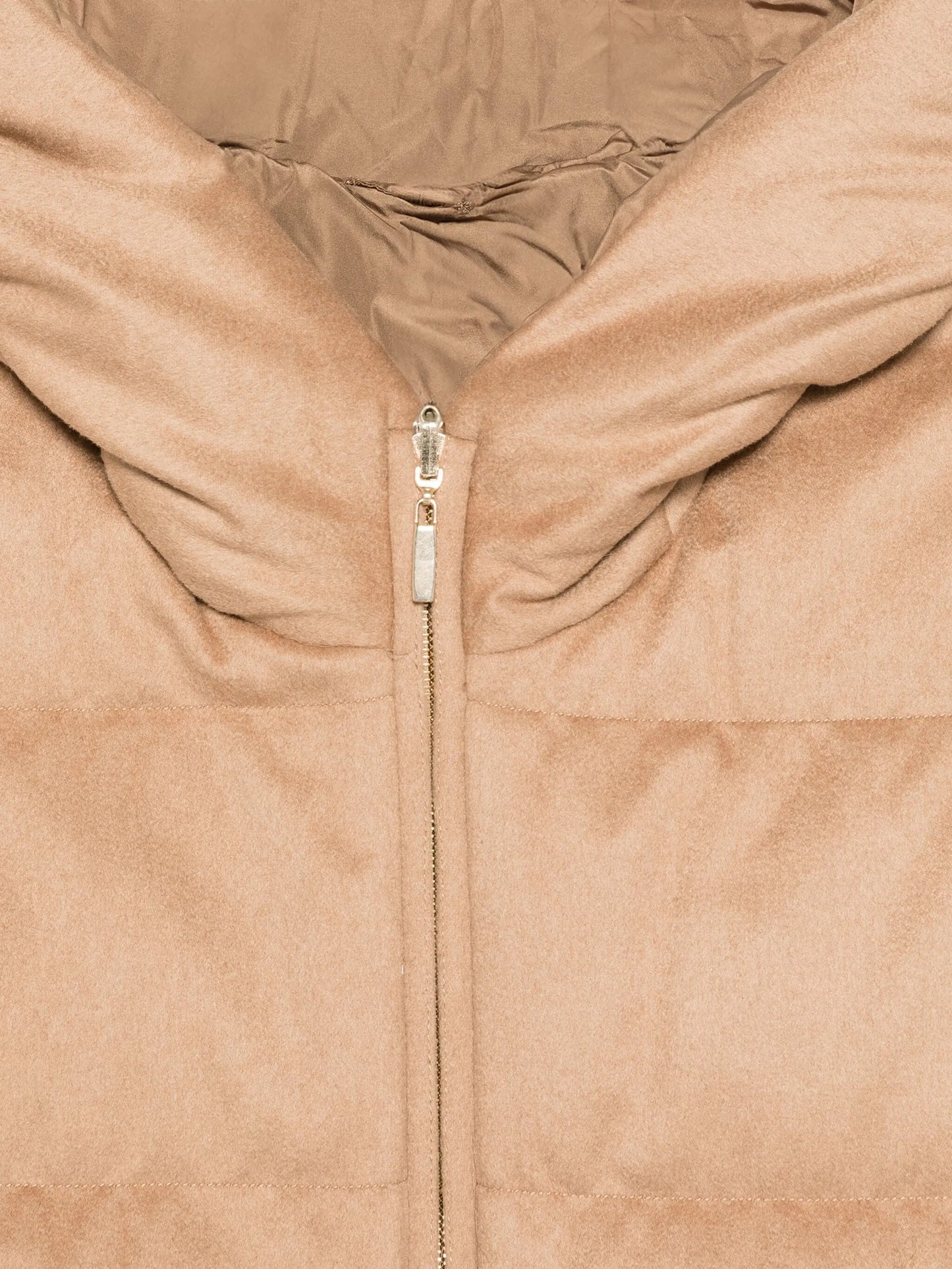 hooded zip-up coat
