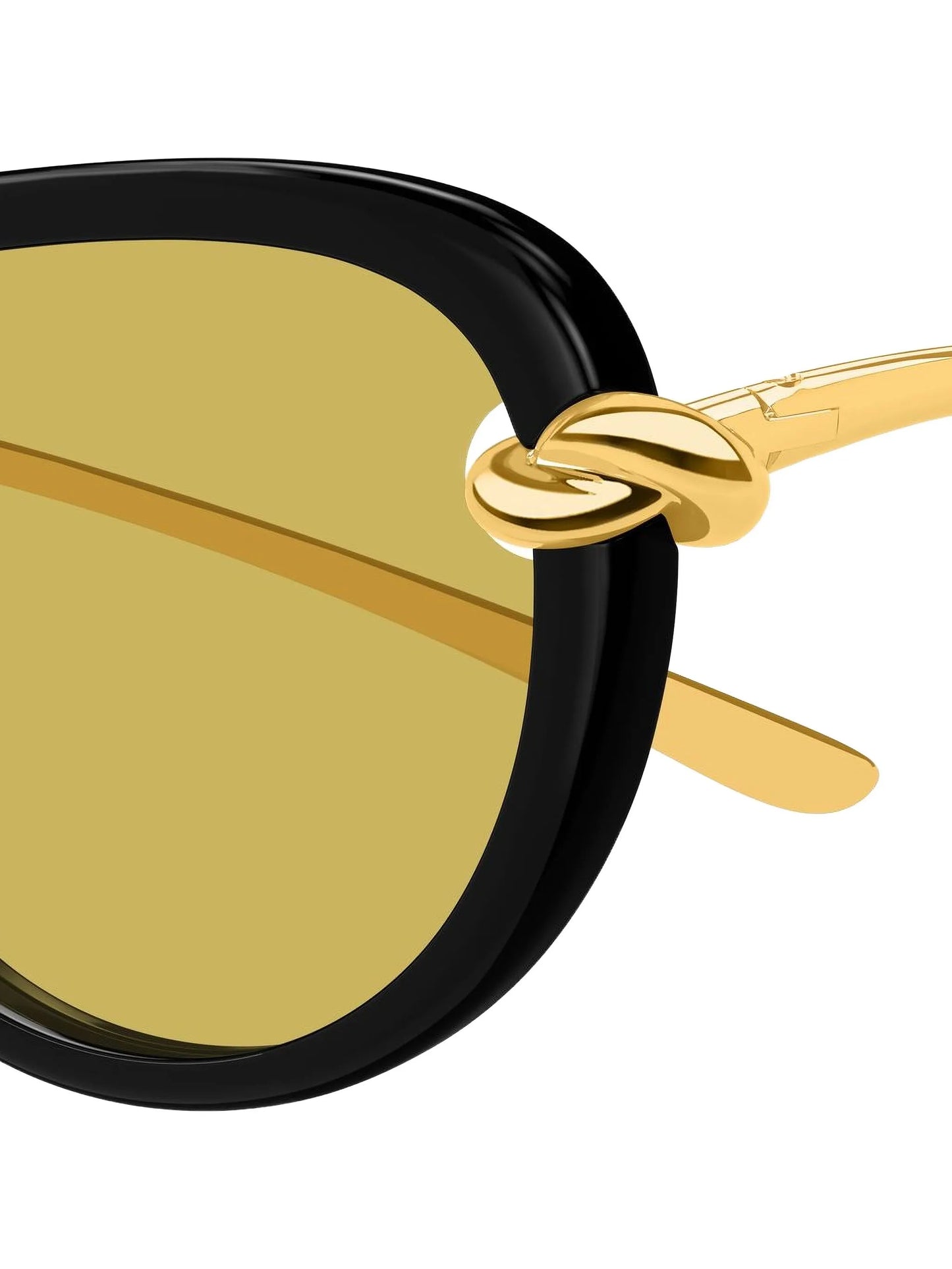 knot-detail pilot-frame sunglasses