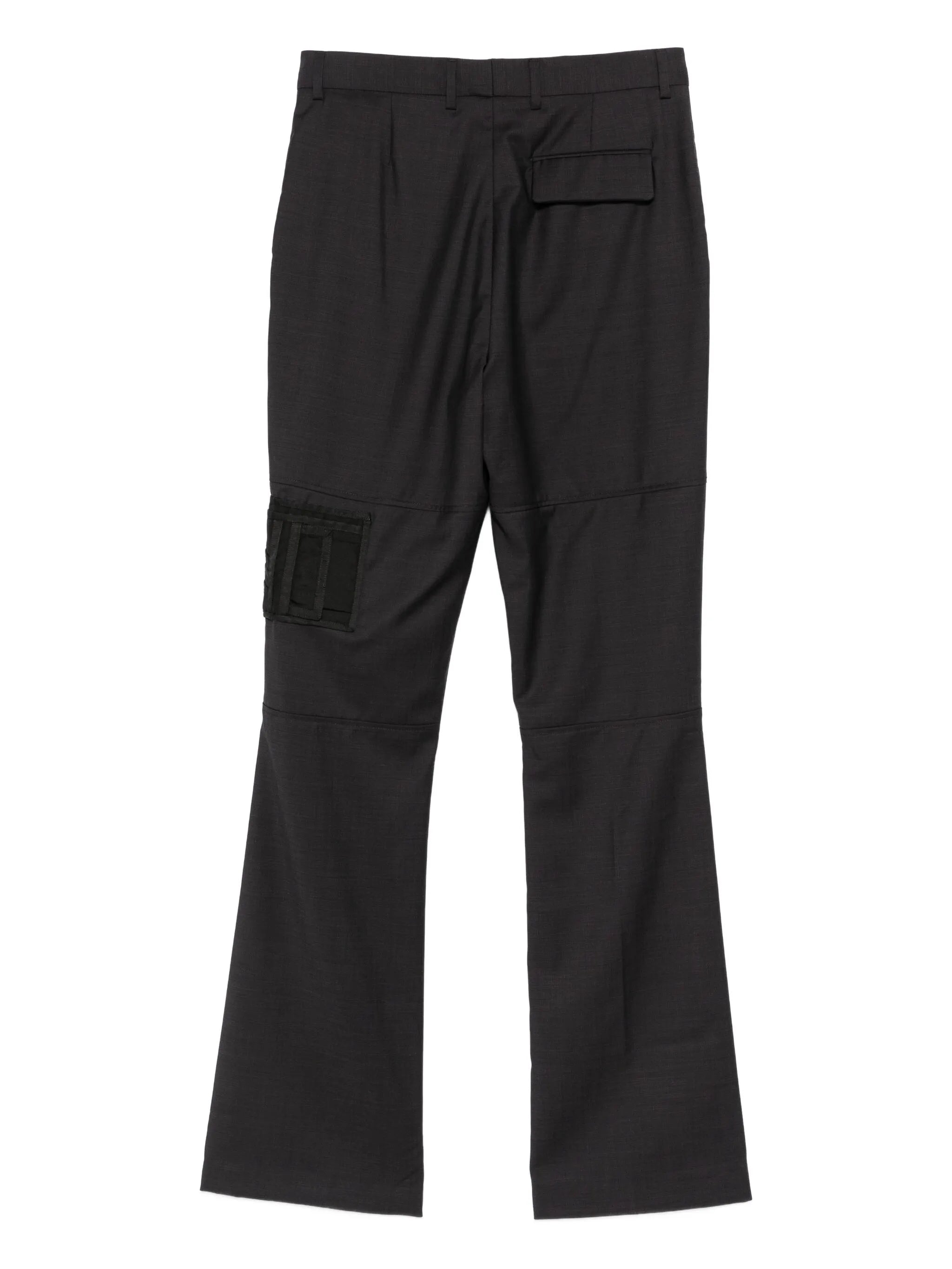 chain-detail trousers