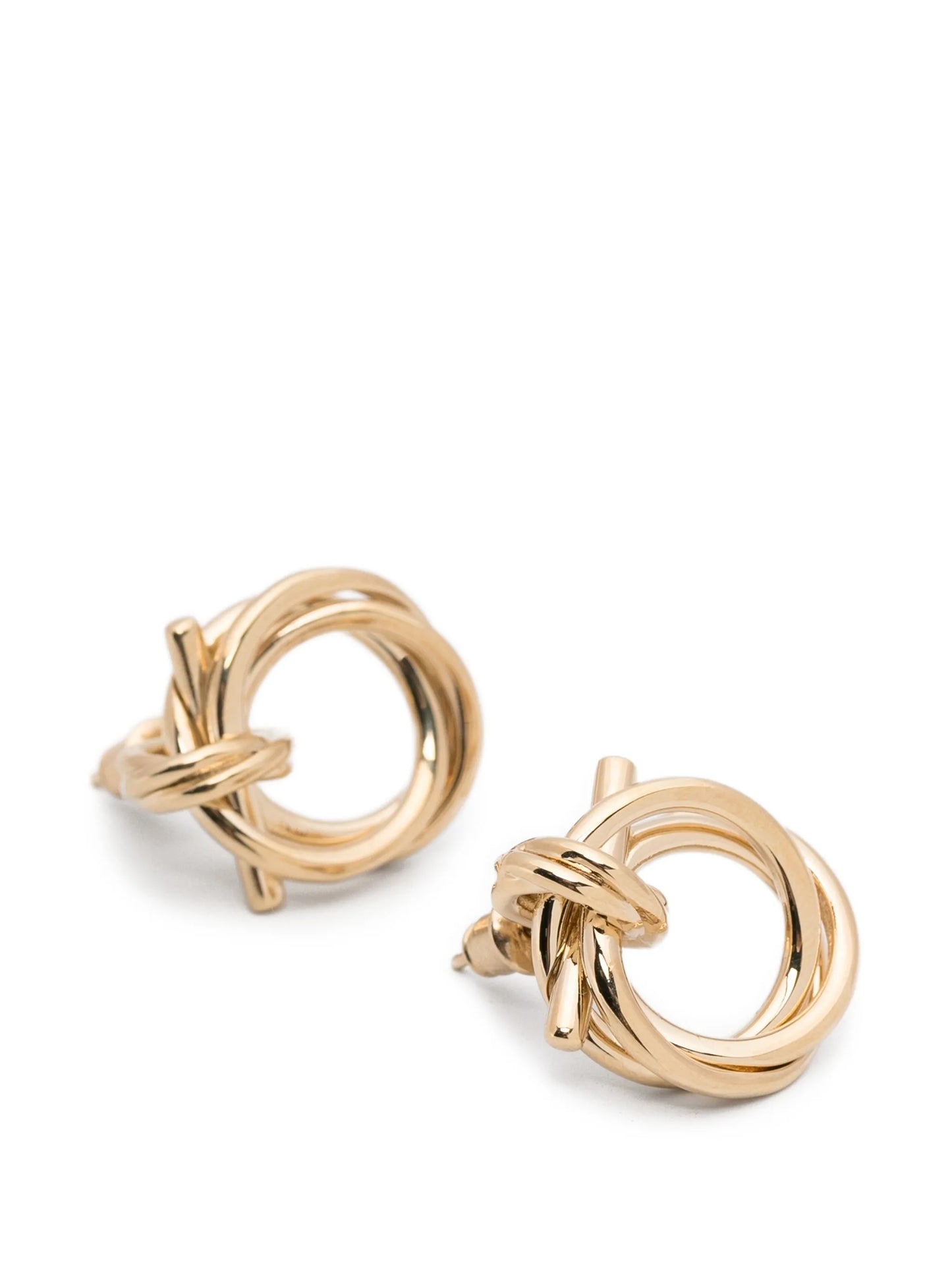 interlock circle earrings