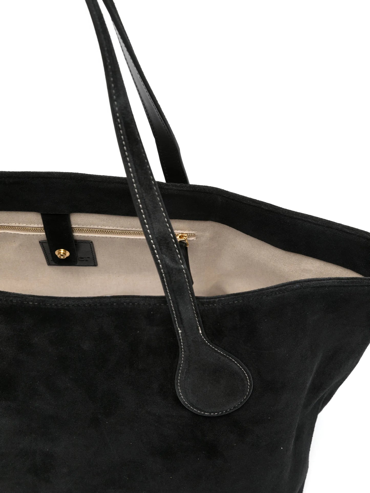 Mega Sprout suede tote bag
