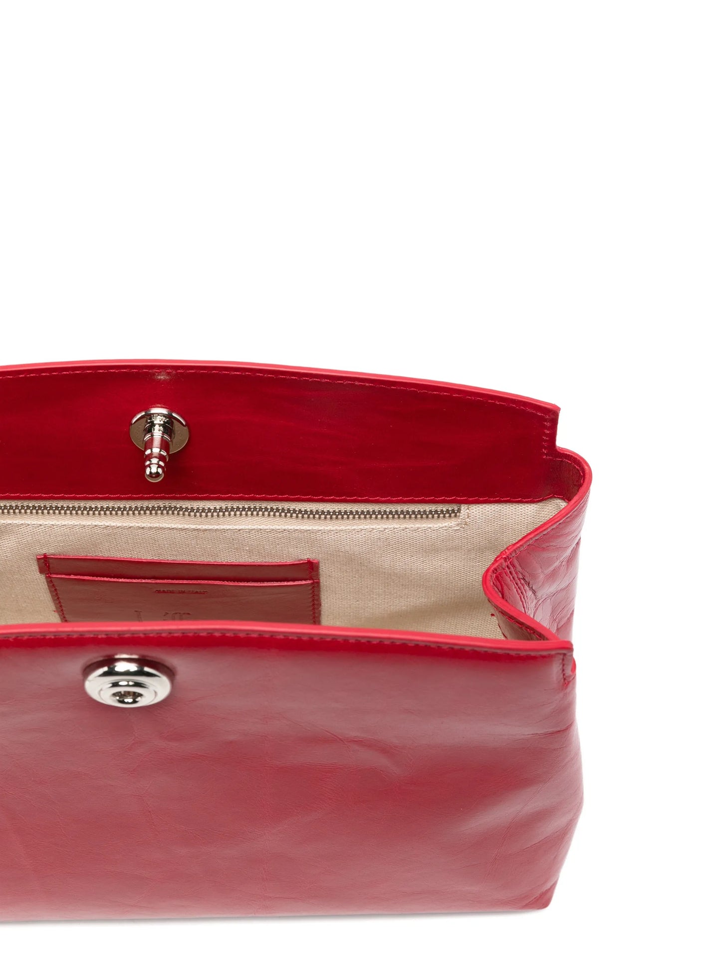 pushlock detachable-strap clutch bag