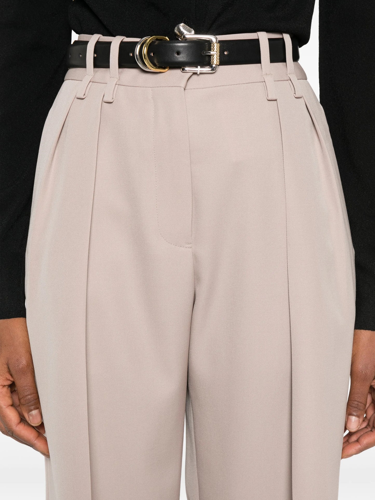 wool gabardine trousers